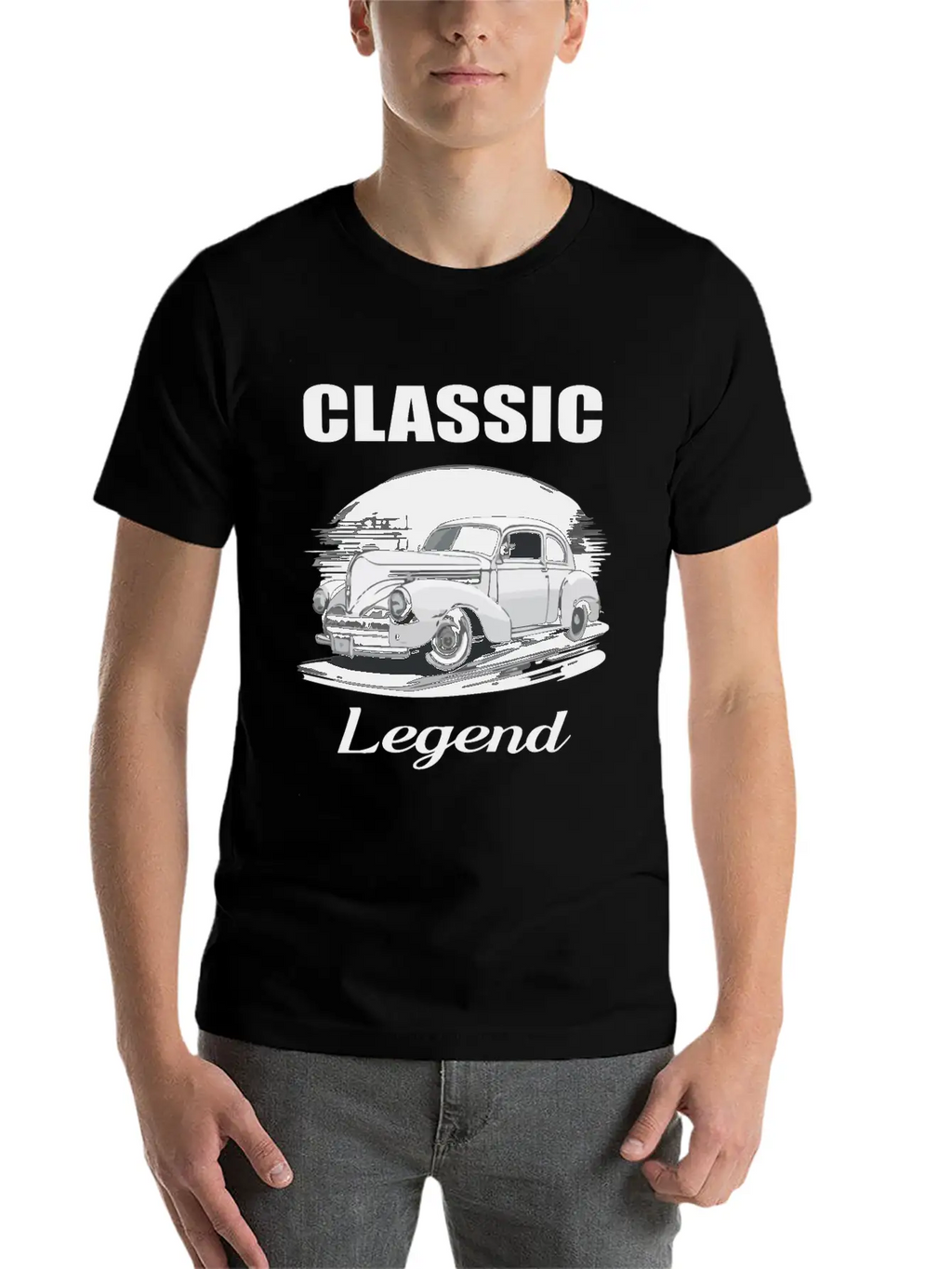 Classic Legend Car Classic Fit Graphic Tee For Daily Comfort – Unisex Cotton Shirt