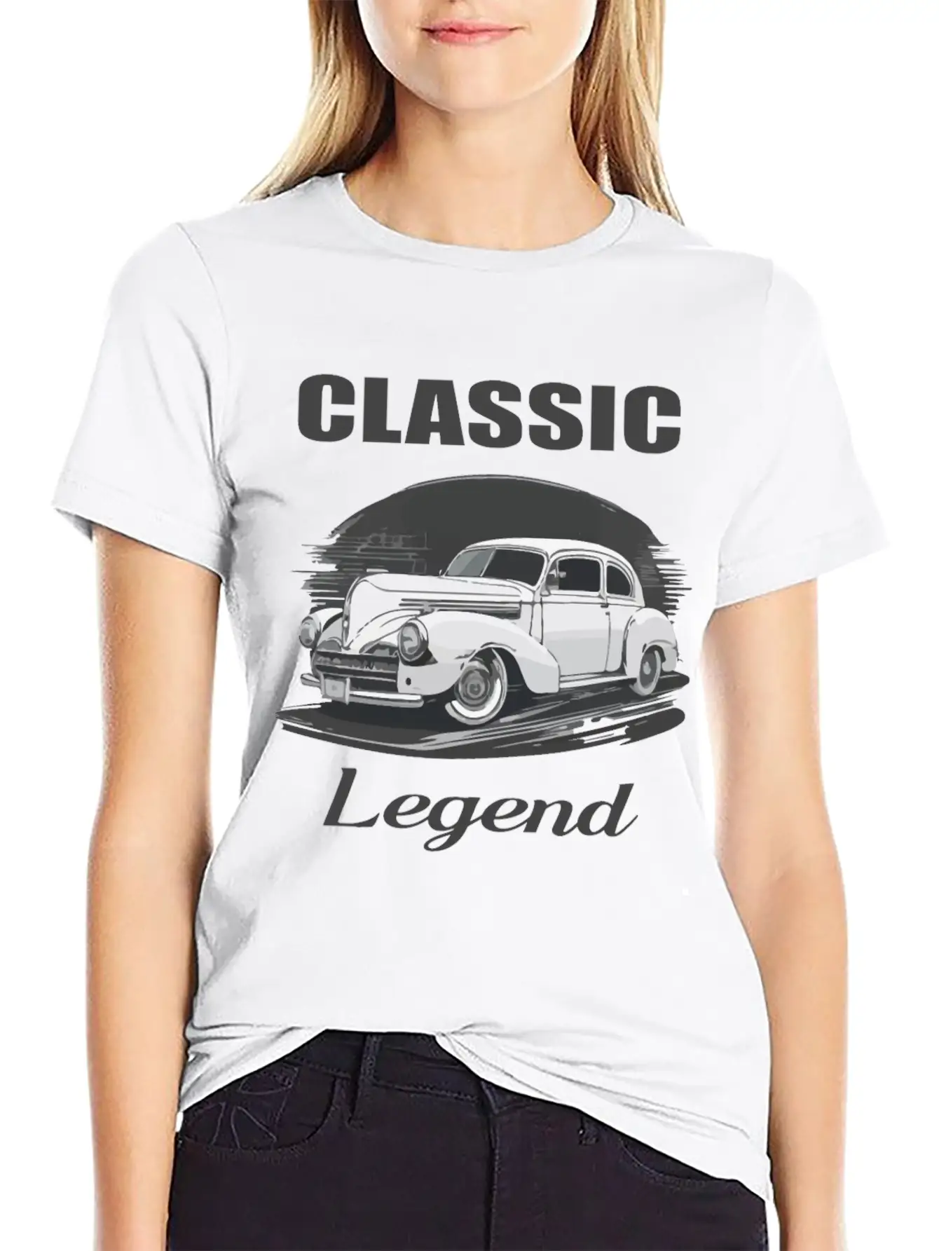 Classic Legend Car Classic Fit Graphic Tee For Daily Comfort – Unisex Cotton Shirt