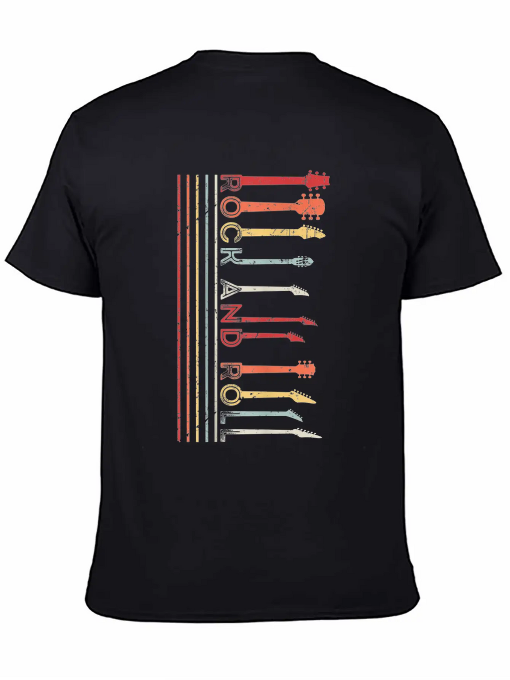 Classic Rock Roll Vintage Concert Band Cool Tee Casual Graphic T-Shirt – Simple And Comfortable Daily Wear