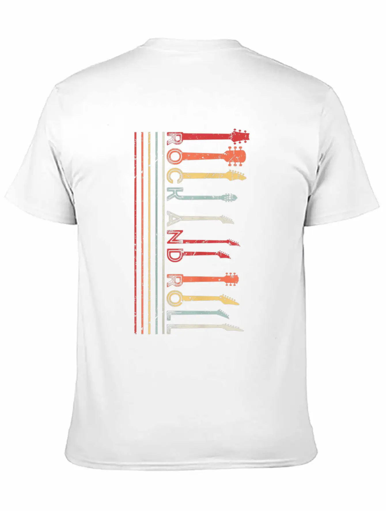 Classic Rock Roll Vintage Concert Band Cool Tee Casual Graphic T-Shirt – Simple And Comfortable Daily Wear