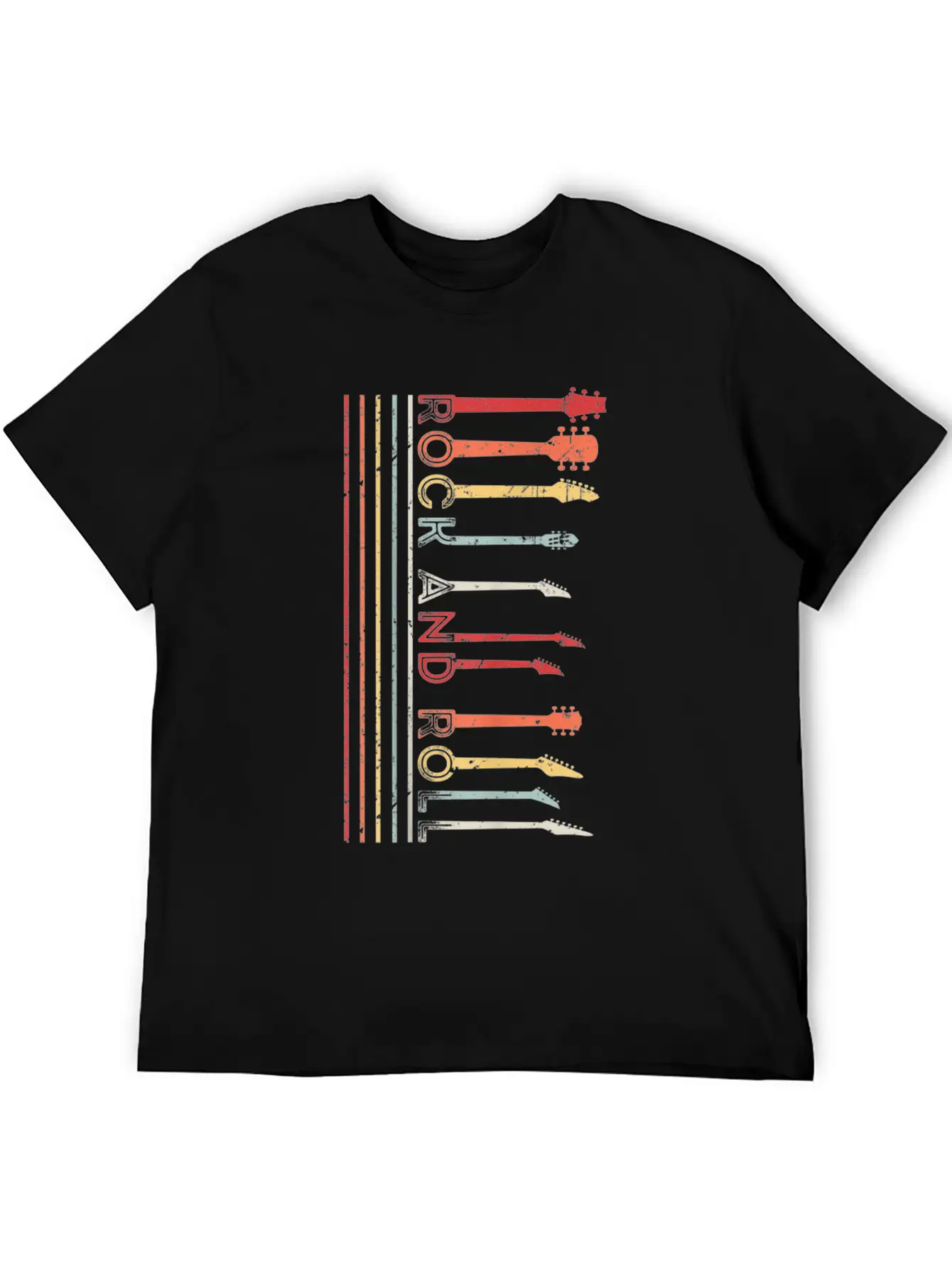 Classic Rock Roll Vintage Concert Band Cool Tee Casual Graphic T-Shirt – Simple And Comfortable Daily Wear