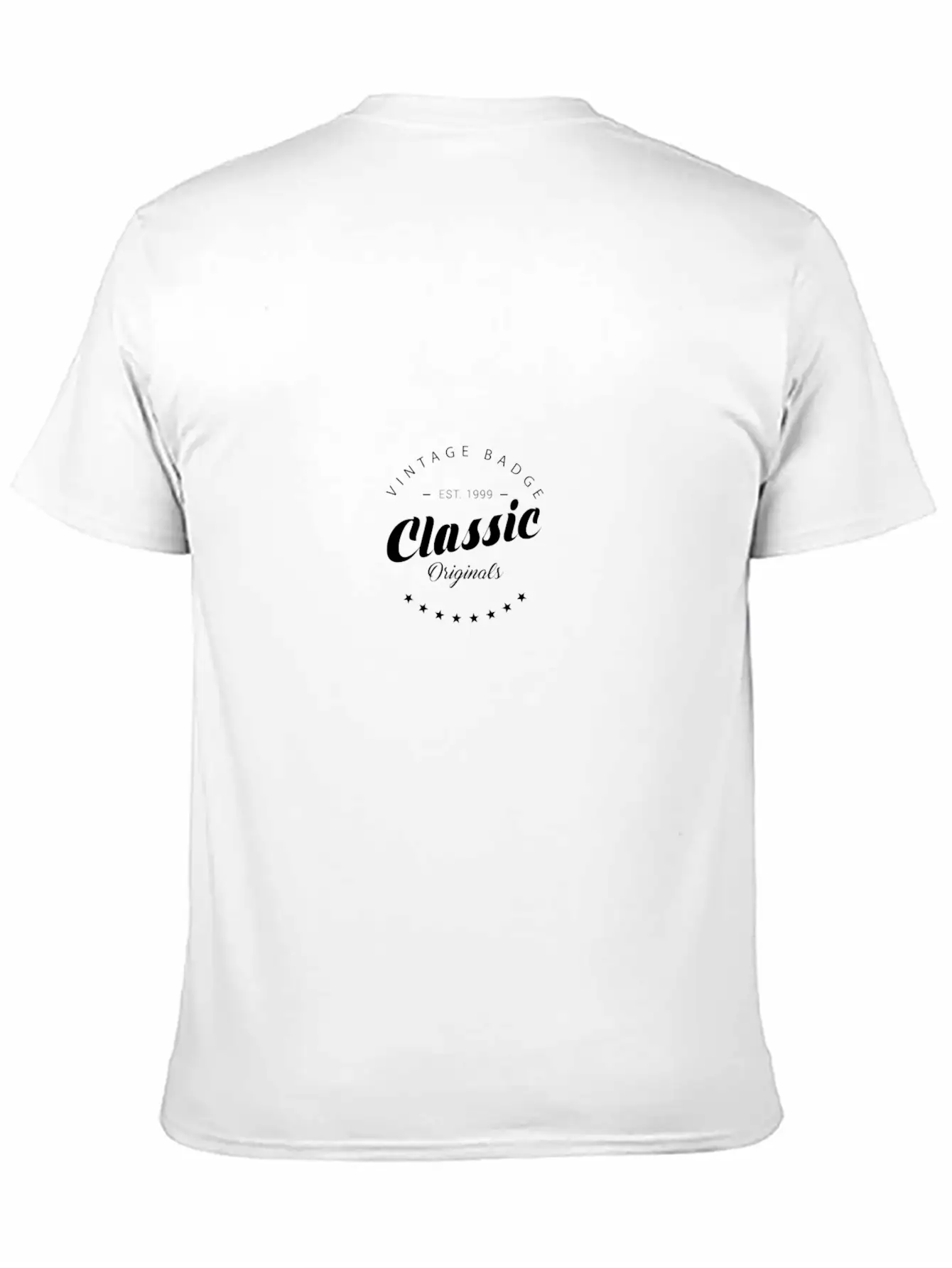 Classic - Vintage Design White Unisex Casual T-Shirt – Clean Design For Daily Comfort
