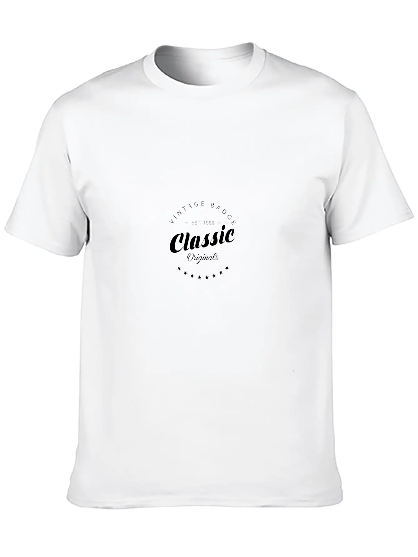 Classic - Vintage Design White Unisex Casual T-Shirt – Clean Design For Daily Comfort