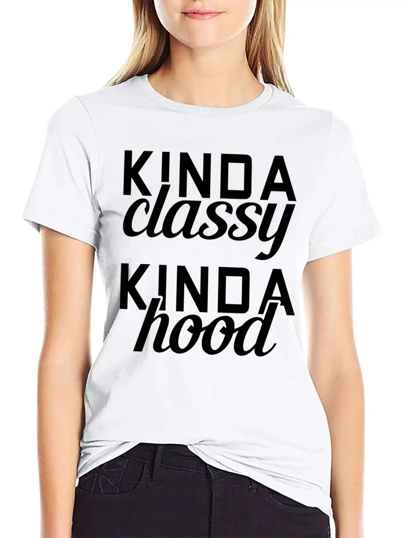 Classy Hood Girl Unisex Casual T-Shirt – Clean Design For Daily Comfort