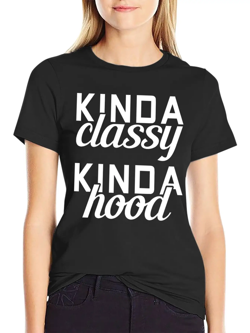 Classy Hood Girl Unisex Casual T-Shirt – Clean Design For Daily Comfort
