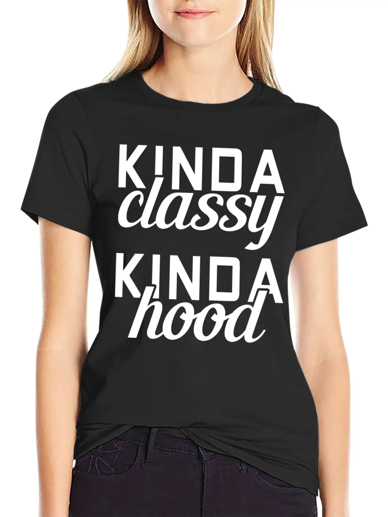 Classy Hood Girl Unisex Casual T-Shirt – Clean Design For Daily Comfort