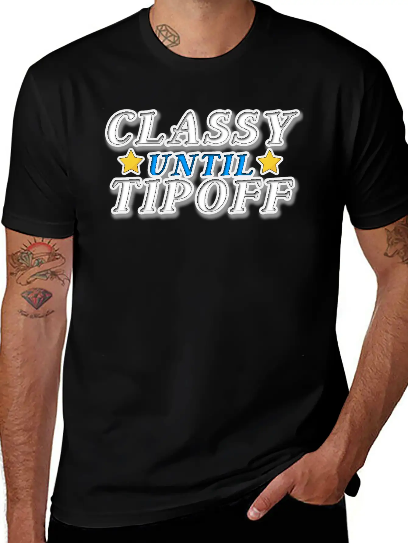 Classy Until Tipoff Unisex Casual T-Shirt – Clean Design For Daily Comfort