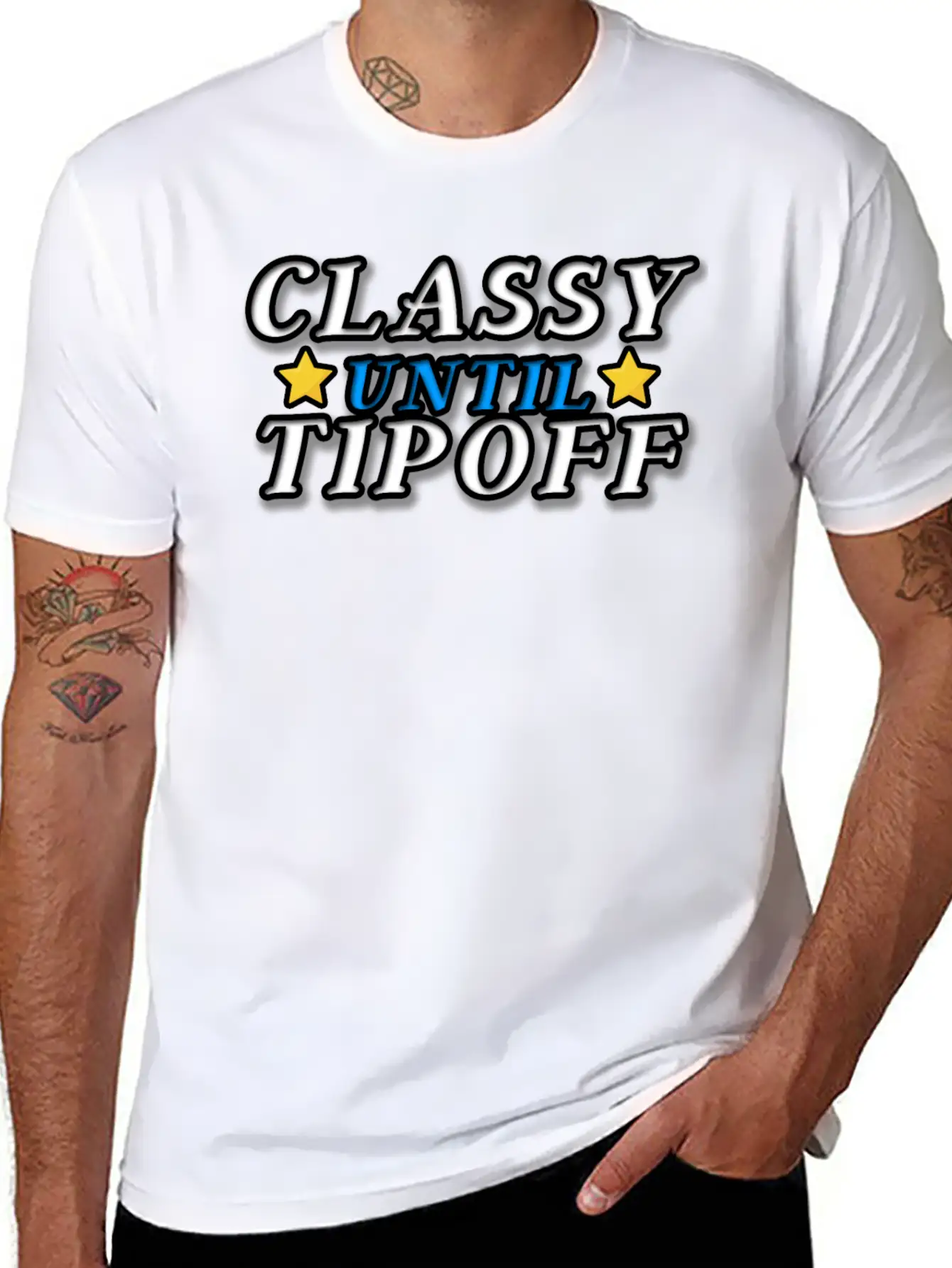 Classy Until Tipoff Unisex Casual T-Shirt – Clean Design For Daily Comfort