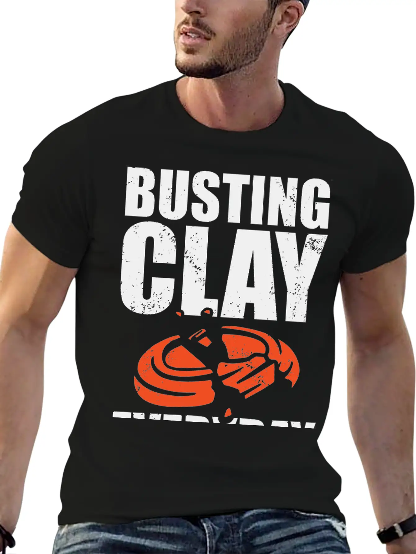 Clay Pigeon Shooting Unisex Short Sleeve Soft Cotton T-Shirt – Casual Everyday Wear