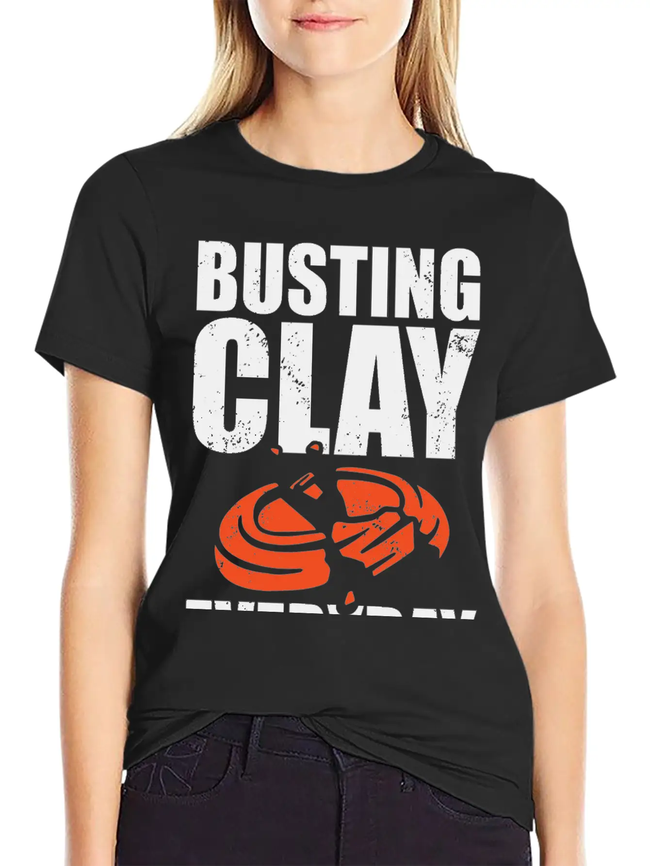 Clay Pigeon Shooting Unisex Short Sleeve Soft Cotton T-Shirt – Casual Everyday Wear