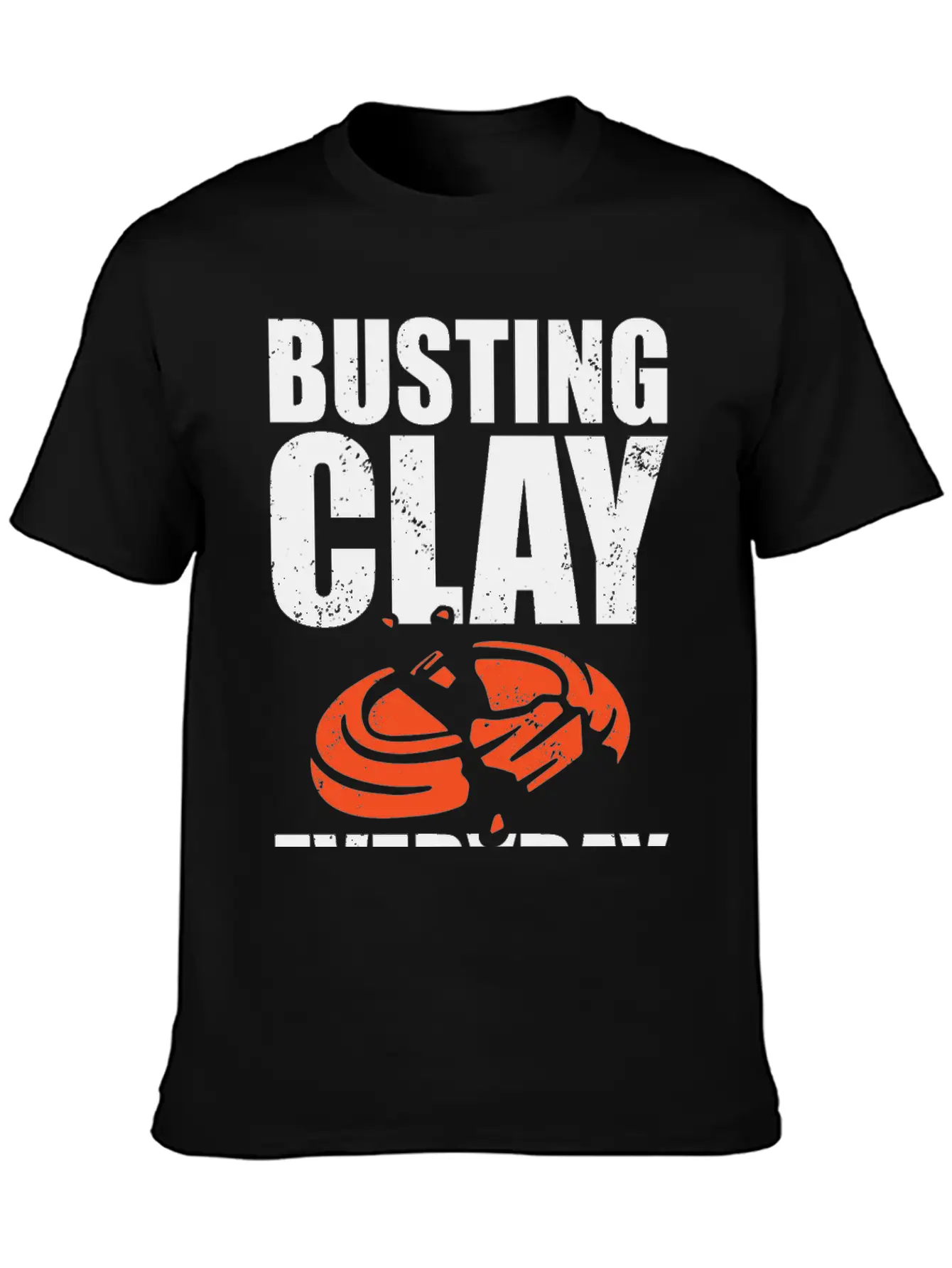 Clay Pigeon Shooting Unisex Short Sleeve Soft Cotton T-Shirt – Casual Everyday Wear
