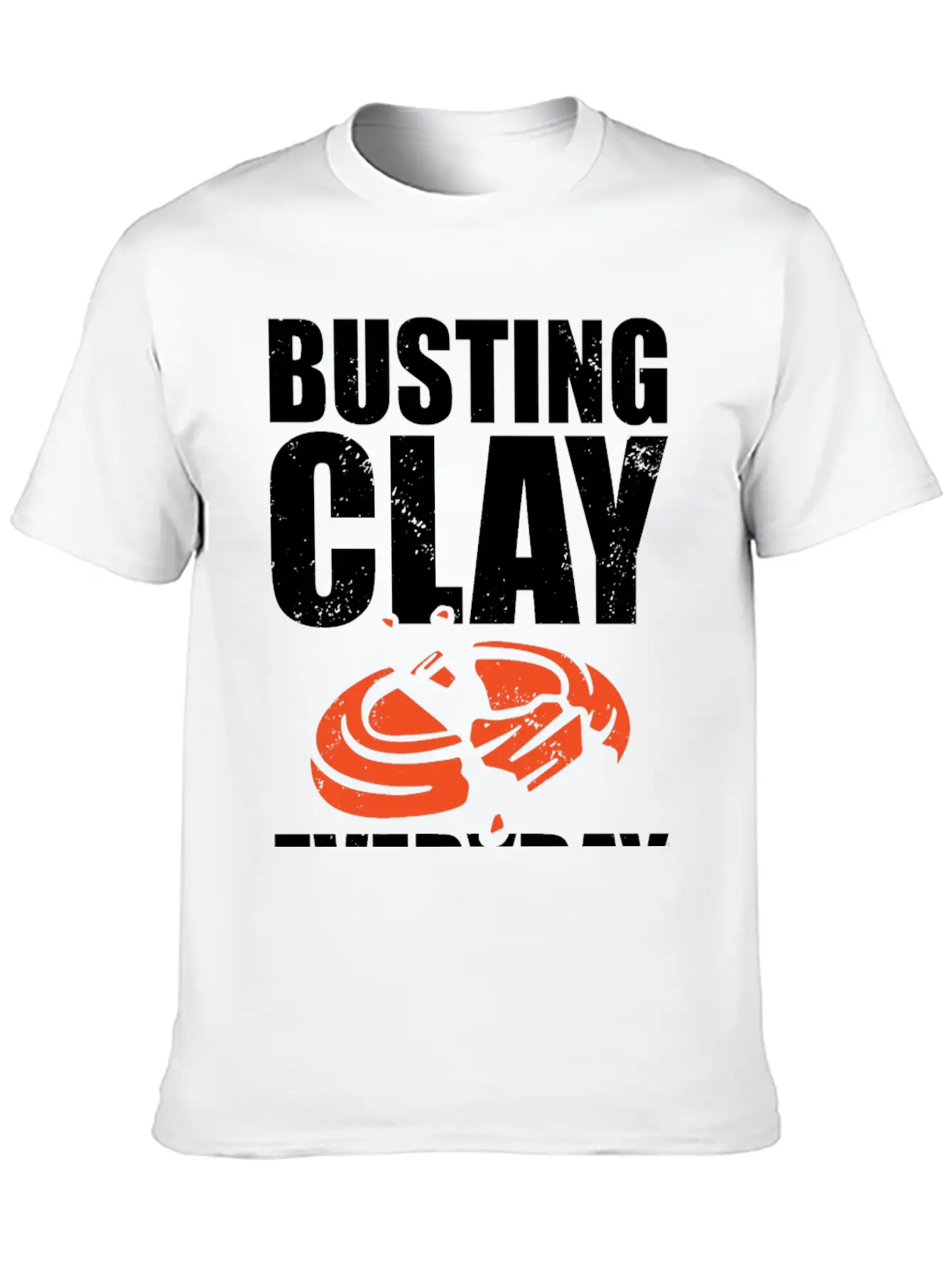 Clay Pigeon Shooting Unisex Short Sleeve Soft Cotton T-Shirt – Casual Everyday Wear