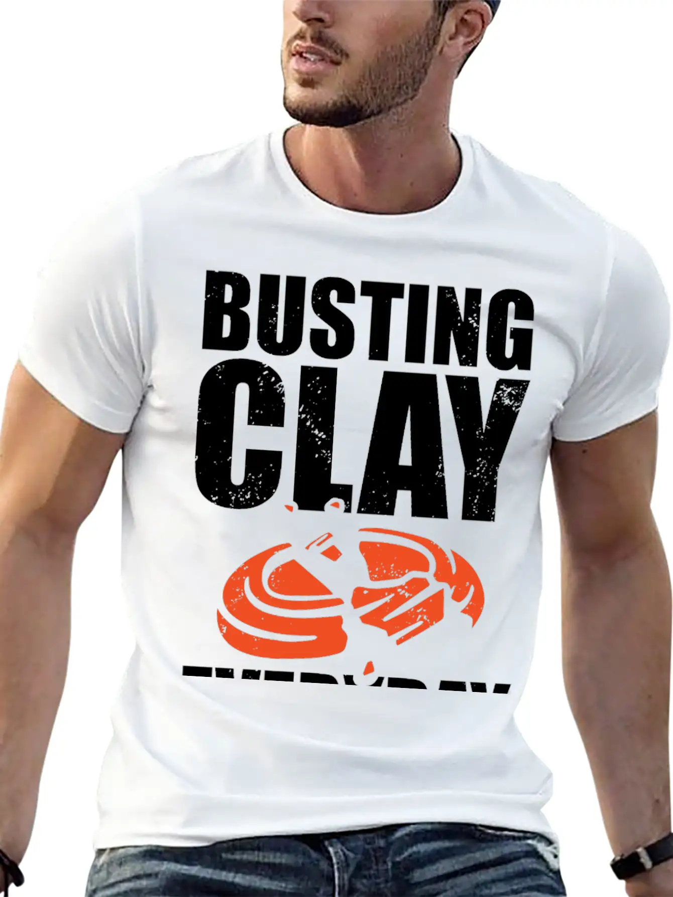 Clay Pigeon Shooting Unisex Short Sleeve Soft Cotton T-Shirt – Casual Everyday Wear