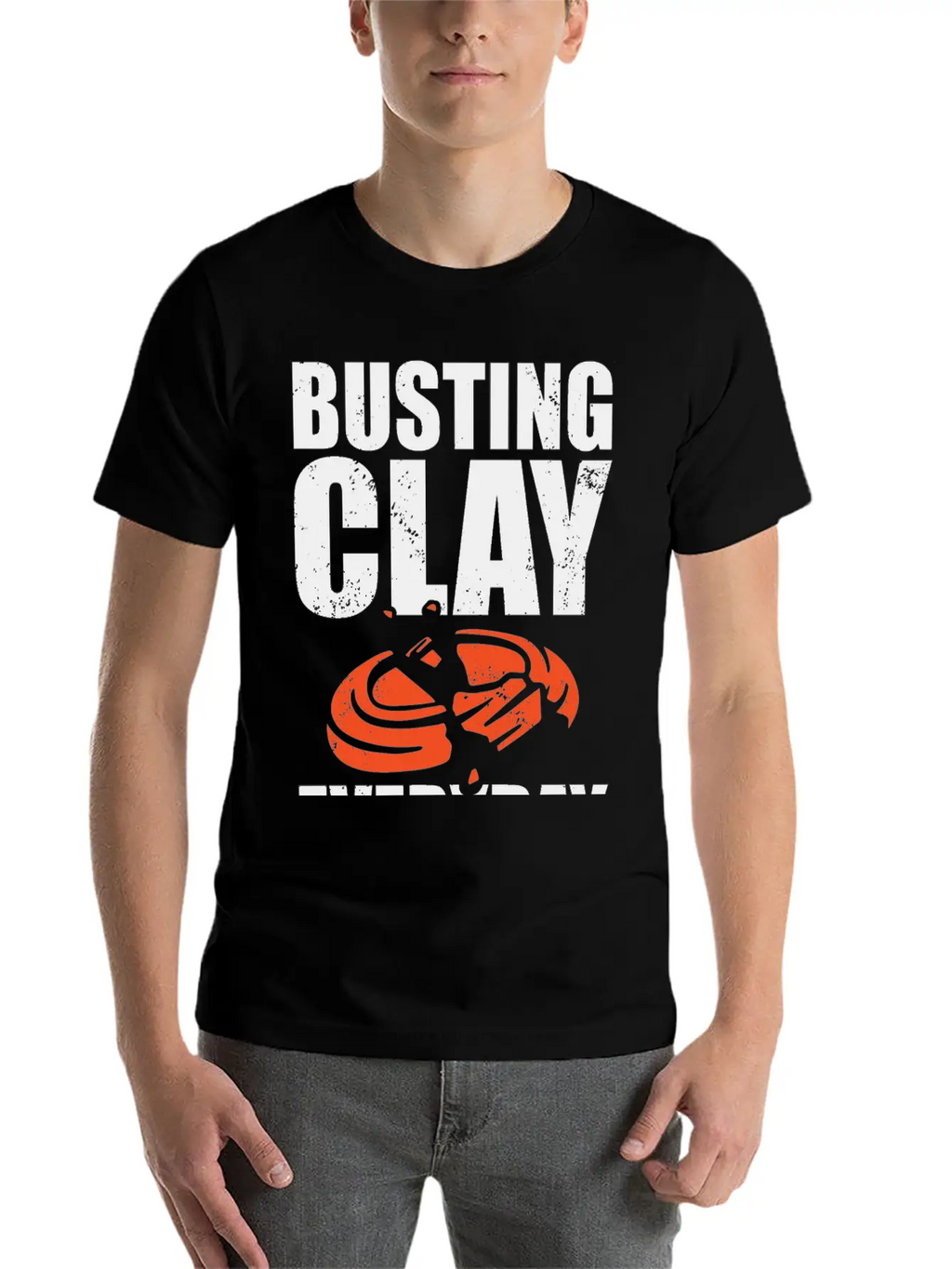 Clay Pigeon Shooting Unisex Short Sleeve Soft Cotton T-Shirt – Casual Everyday Wear