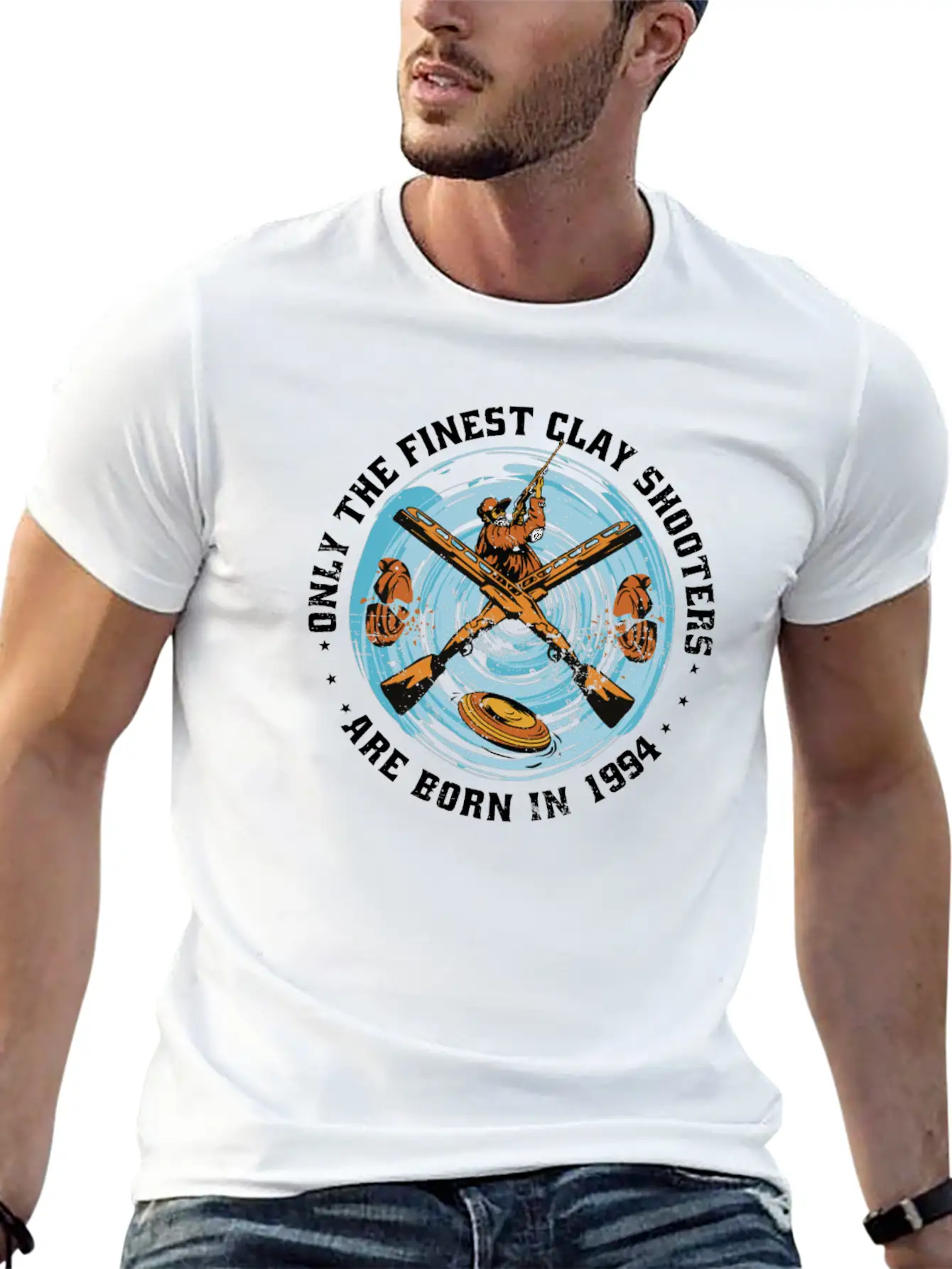 Clay Shooters Vintage 1994 Birthday Clay-pigeons Unisex Casual T-Shirt – Clean Design For Daily Comfort