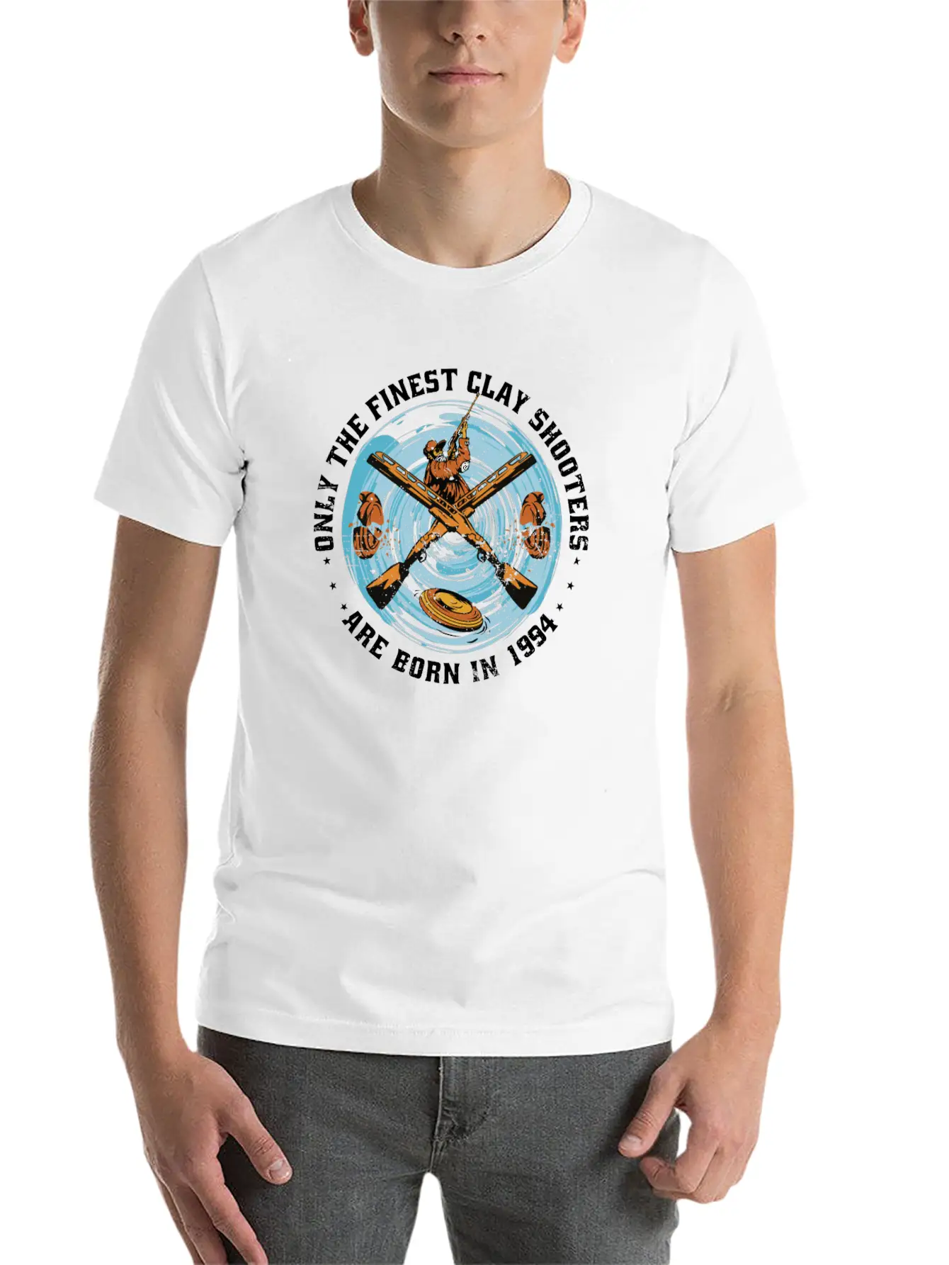Clay Shooters Vintage 1994 Birthday Clay-pigeons Unisex Casual T-Shirt – Clean Design For Daily Comfort
