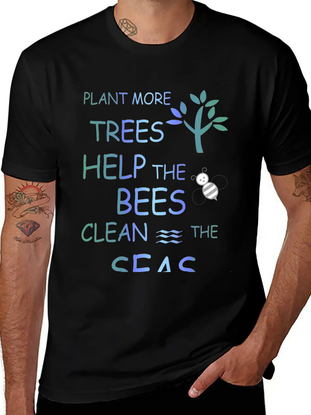 Clean The Seas Climate Protection Essential Cotton Tee For Daily Outfits – Unisex Style