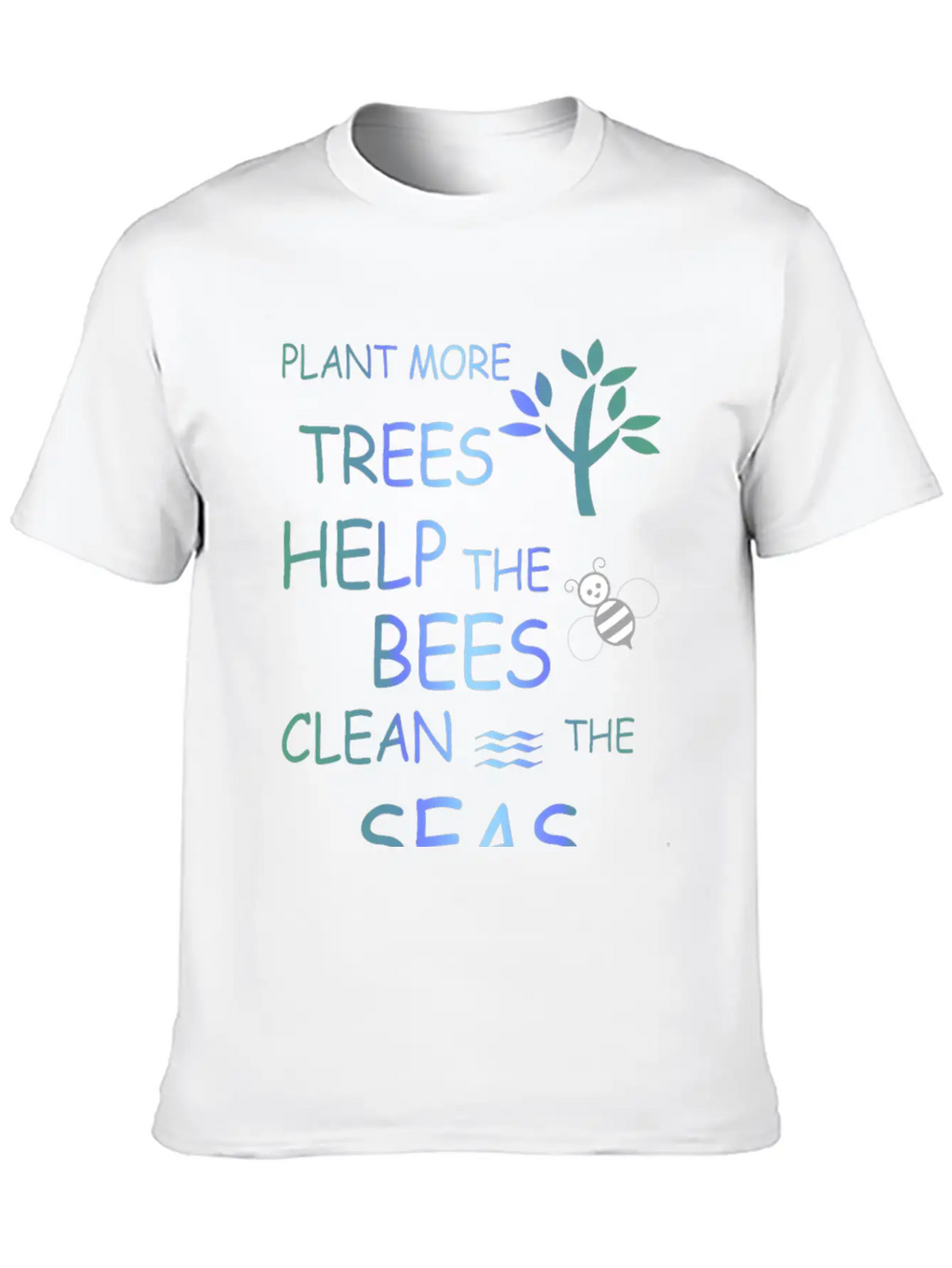 Clean The Seas Climate Protection Essential Cotton Tee For Daily Outfits – Unisex Style