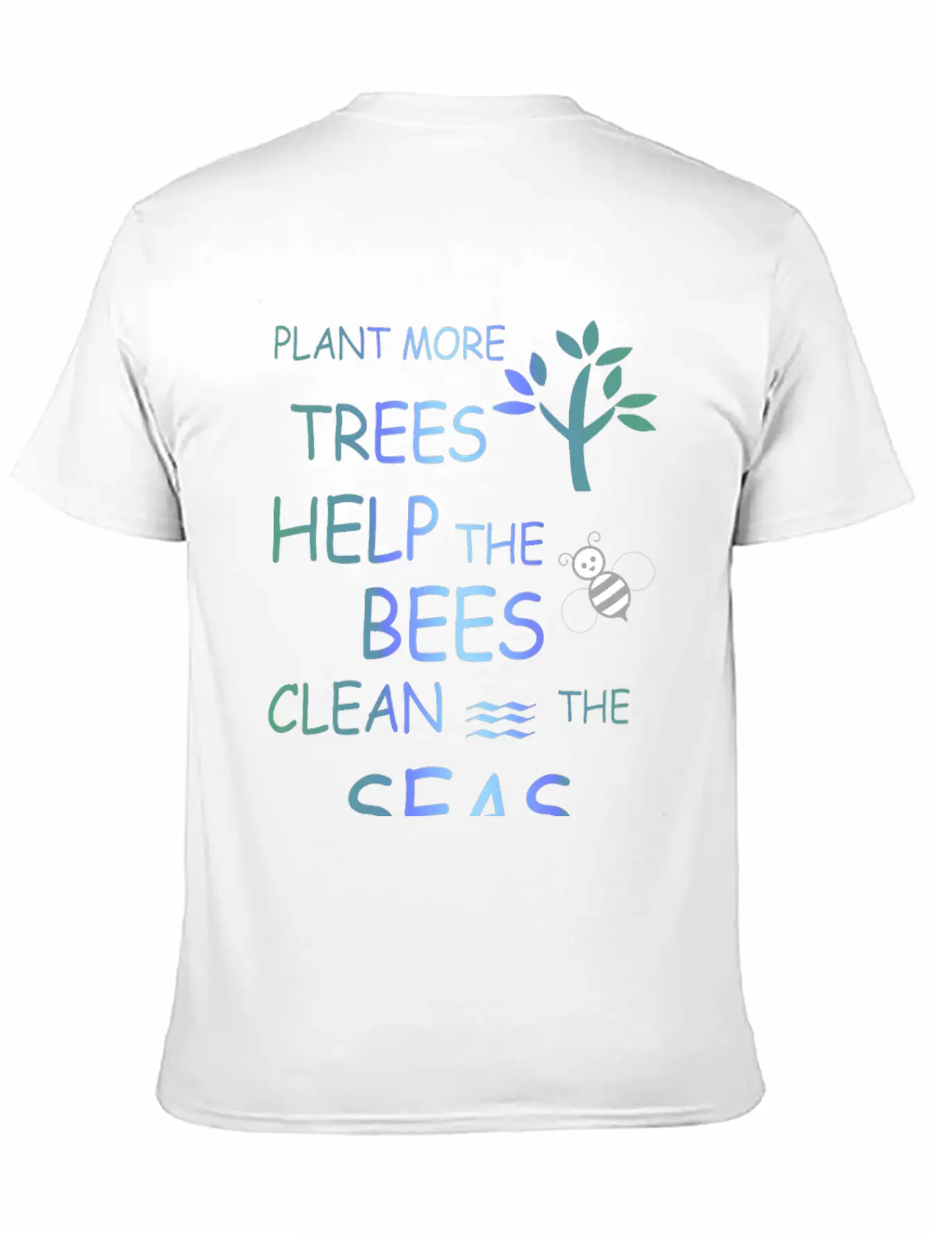 Clean The Seas Climate Protection Essential Cotton Tee For Daily Outfits – Unisex Style