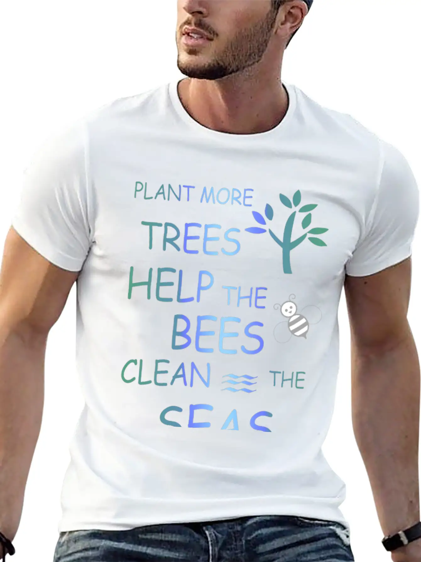 Clean The Seas Climate Protection Essential Cotton Tee For Daily Outfits – Unisex Style