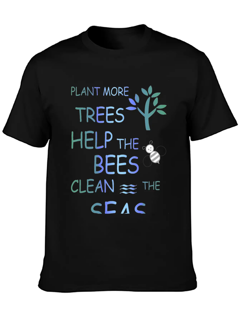 Clean The Seas Climate Protection Essential Cotton Tee For Daily Outfits – Unisex Style