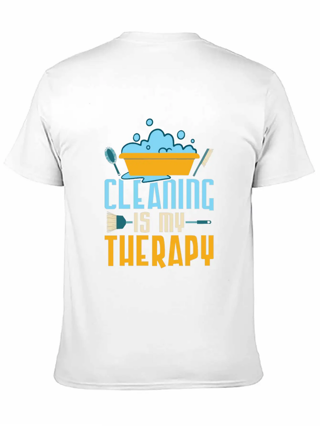 Cleaning Is My Therapy Cleaner Housekeeping Unisex Casual T-Shirt – Clean Design For Daily Comfort