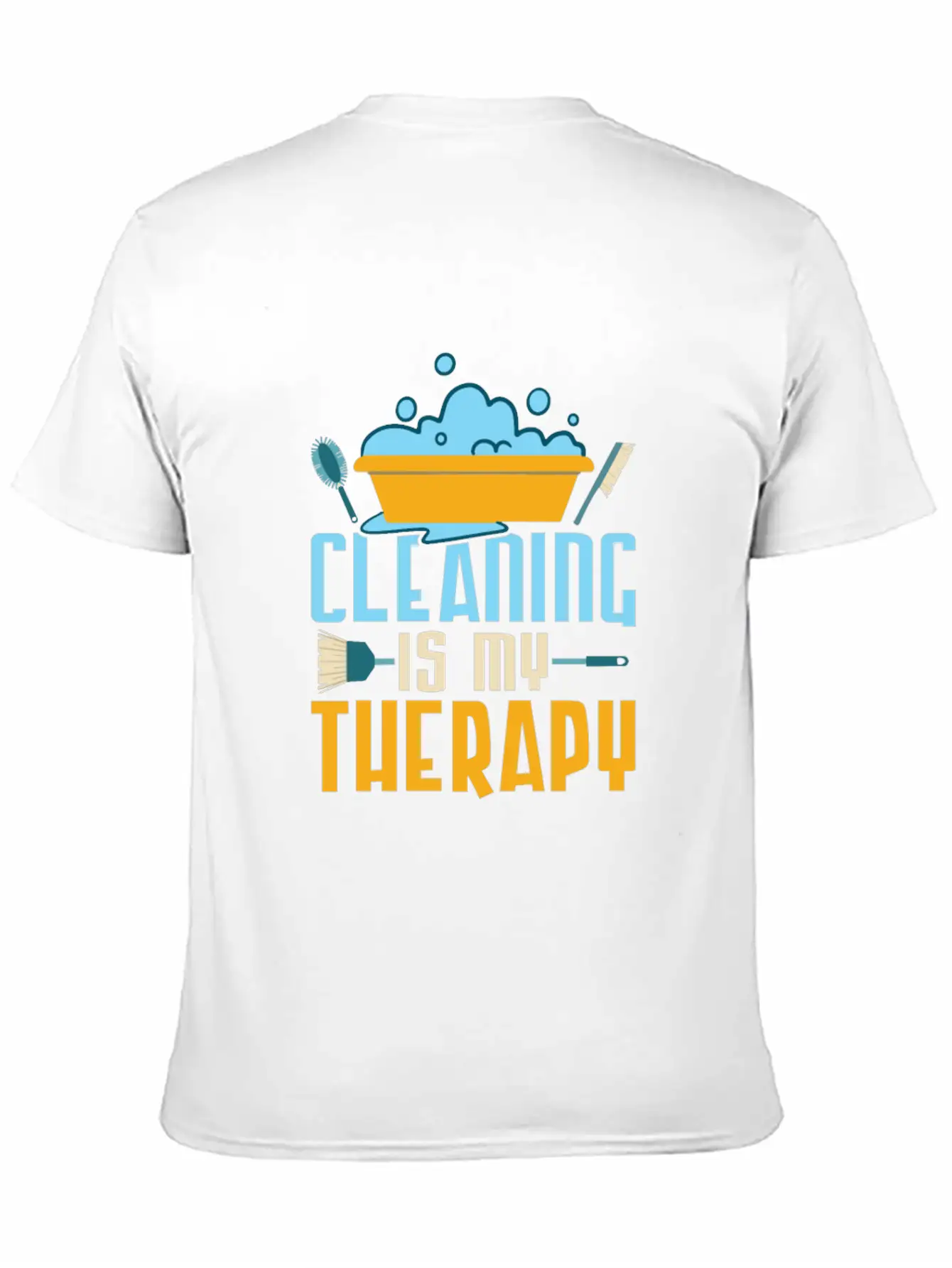 Cleaning Is My Therapy Cleaner Housekeeping Unisex Casual T-Shirt – Clean Design For Daily Comfort