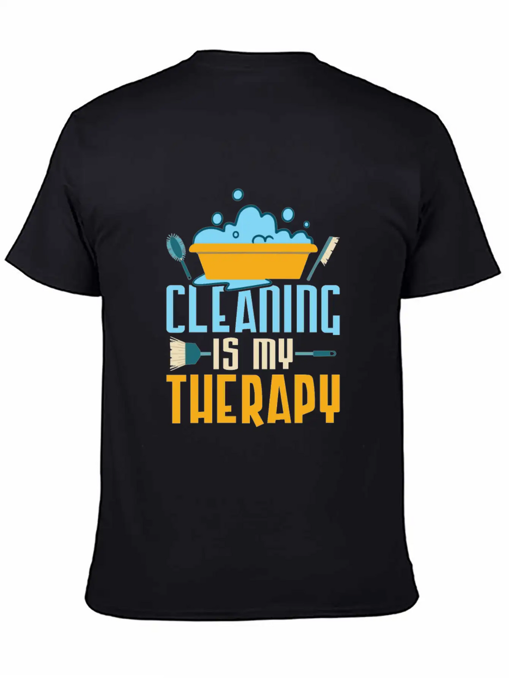 Cleaning Is My Therapy Cleaner Housekeeping Unisex Casual T-Shirt – Clean Design For Daily Comfort