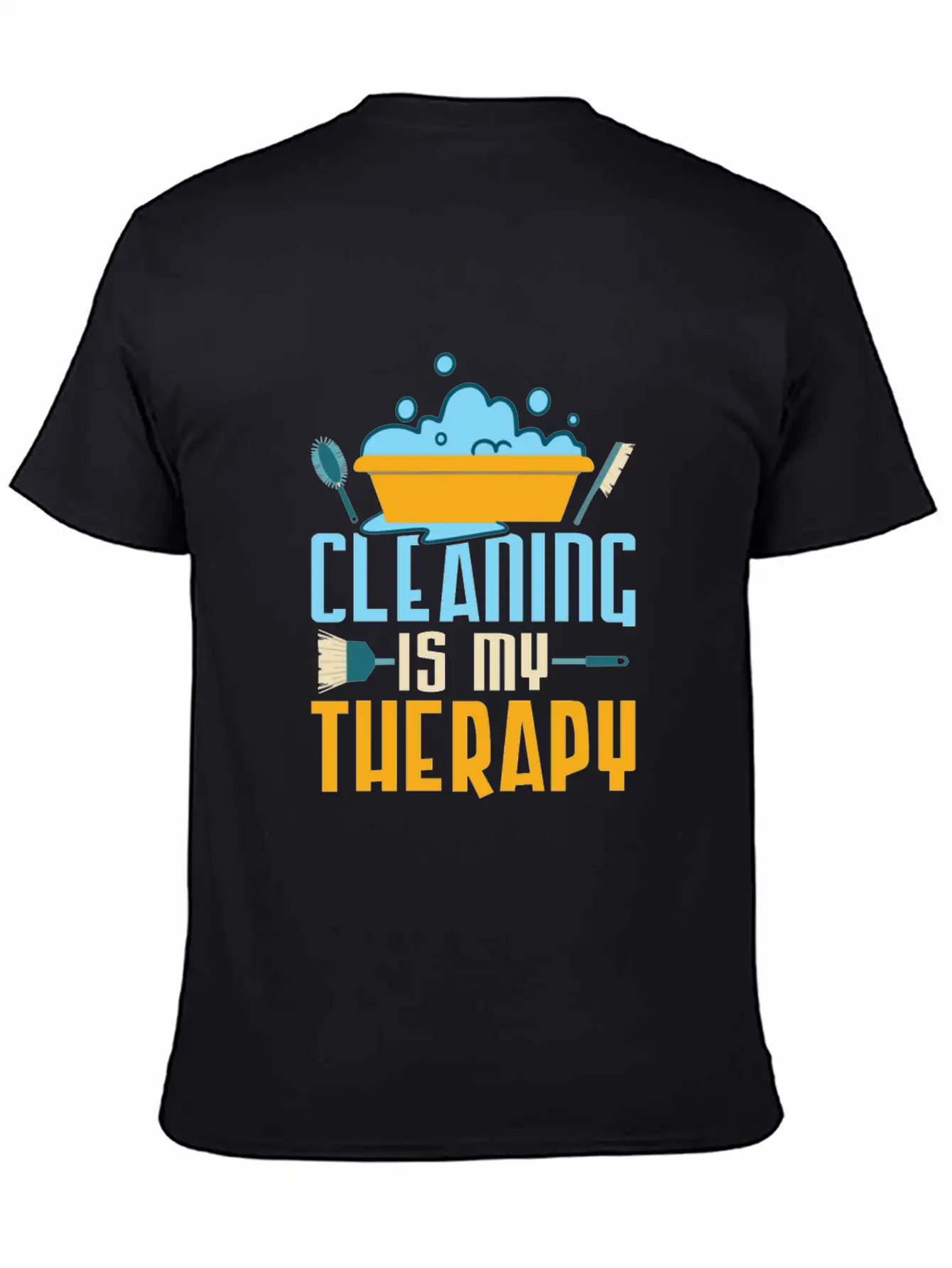 Cleaning Is My Therapy Cleaner Housekeeping Unisex Casual T-Shirt – Clean Design For Daily Comfort