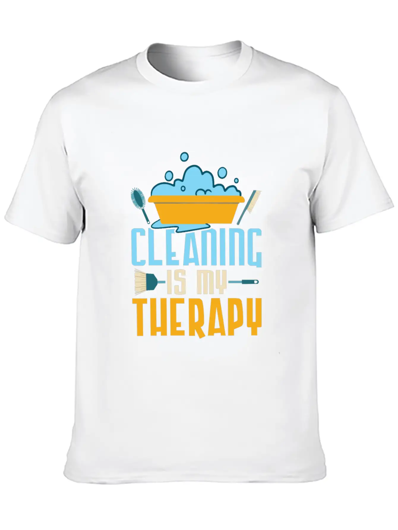 Cleaning Is My Therapy Cleaner Housekeeping Unisex Casual T-Shirt – Clean Design For Daily Comfort