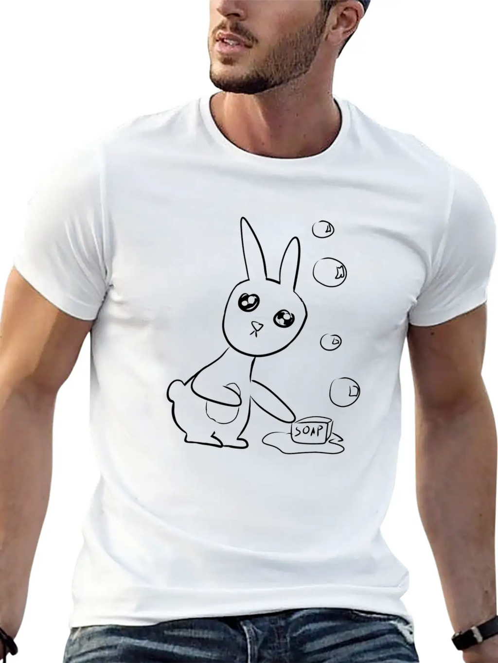 Cleanliness Rabbit Wash Breathable Soft Cotton T-Shirt – Timeless Casual Look