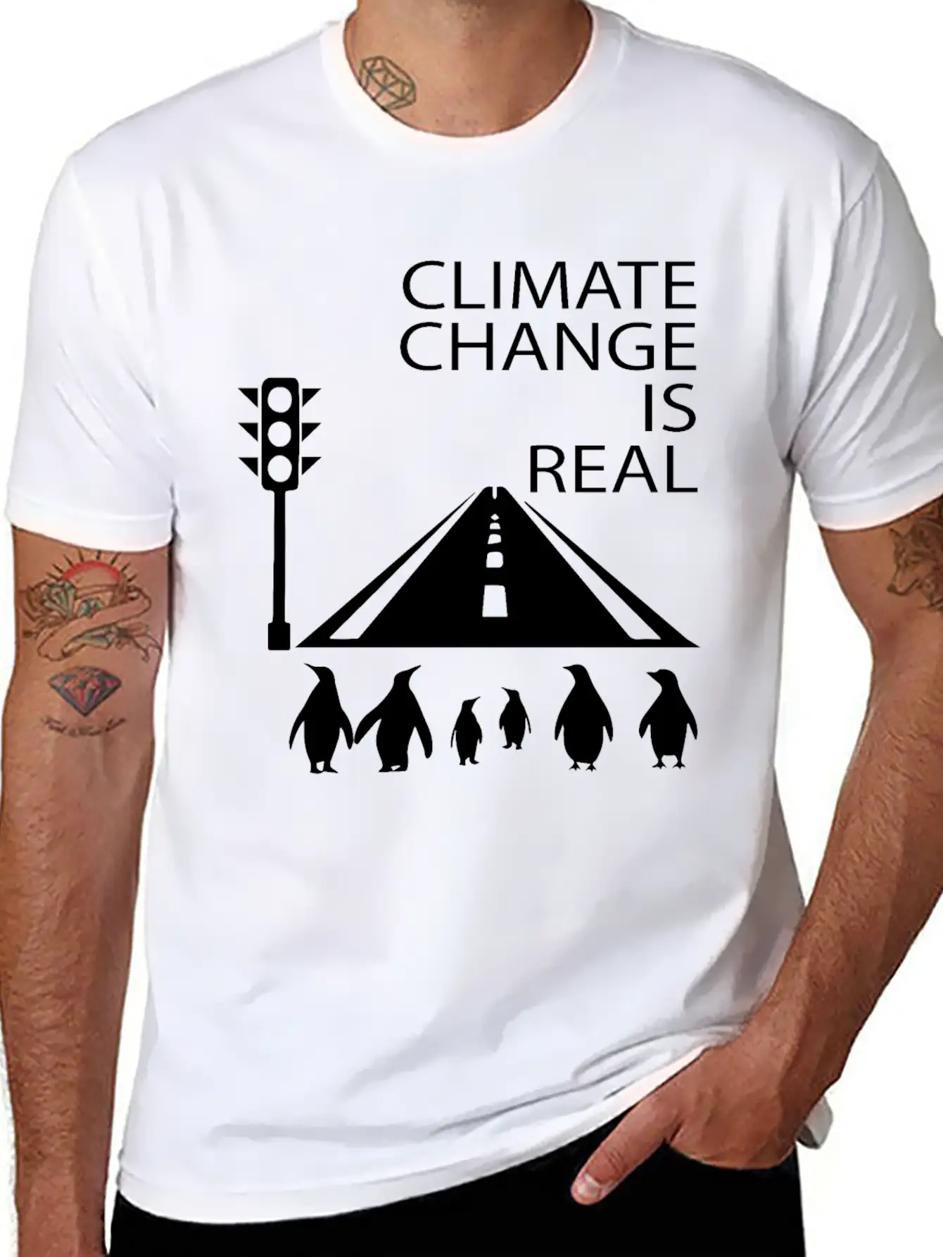 Climate Change Is Real, Awareness Environmental Essential Cotton Tee For Daily Outfits – Unisex Style