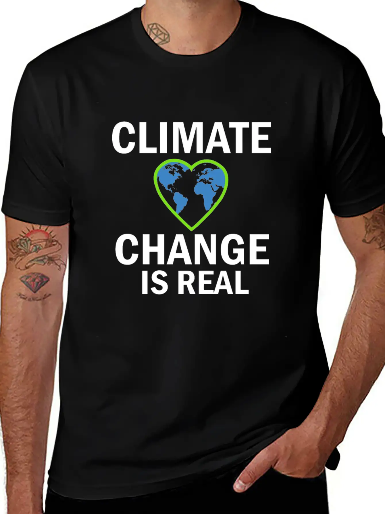 Climate Change Is Real Gift And Present Design Stylish Everyday T-Shirt – Unisex Basic Cotton Tee