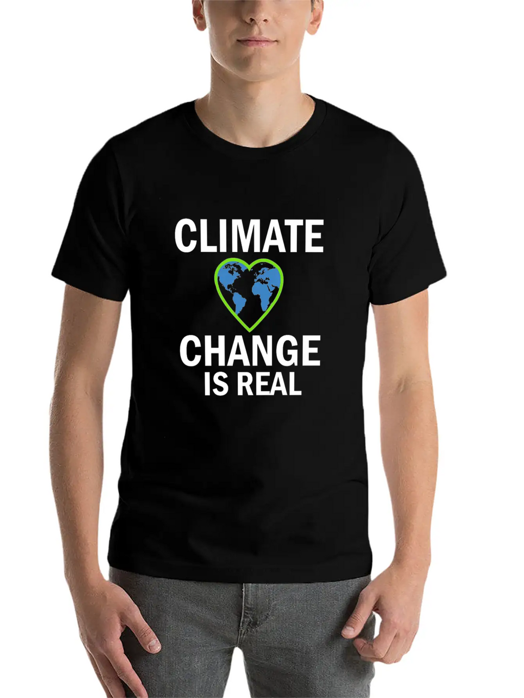 Climate Change Is Real Gift And Present Design Stylish Everyday T-Shirt – Unisex Basic Cotton Tee