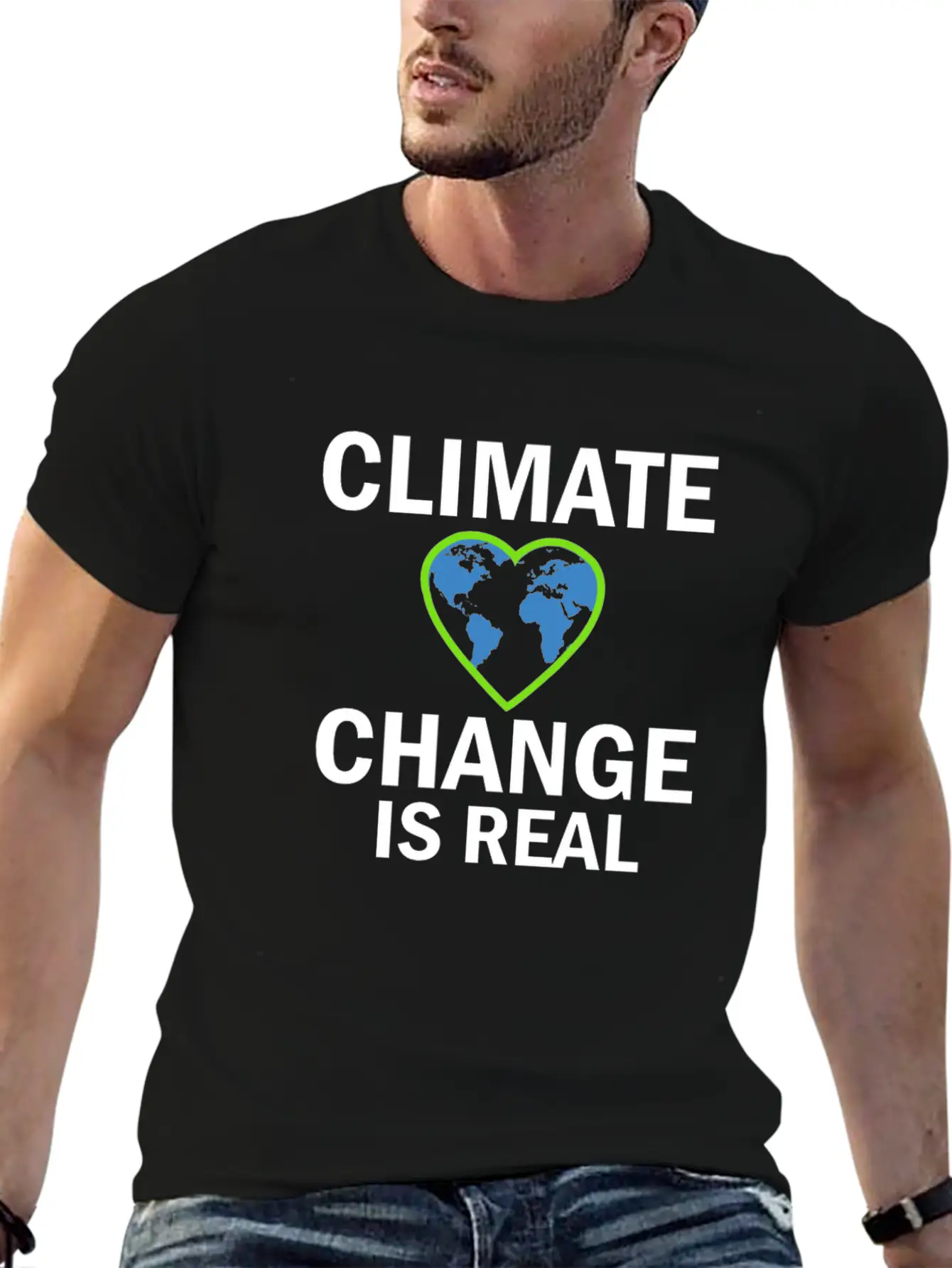 Climate Change Is Real Gift And Present Design Stylish Everyday T-Shirt – Unisex Basic Cotton Tee