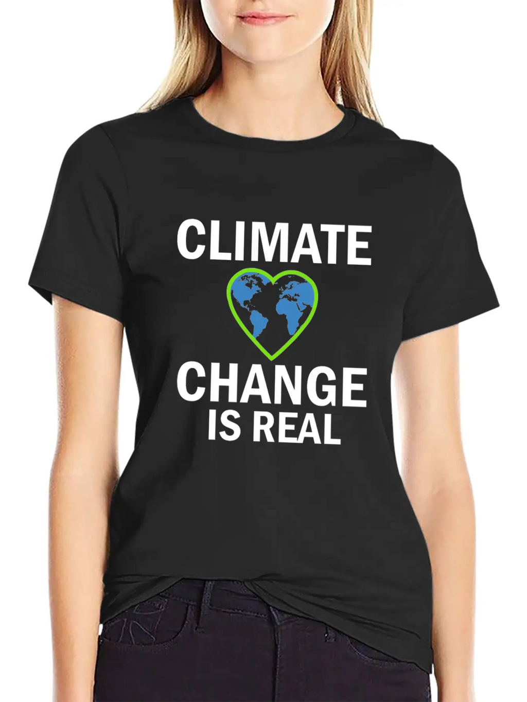 Climate Change Is Real Gift And Present Design Stylish Everyday T-Shirt – Unisex Basic Cotton Tee