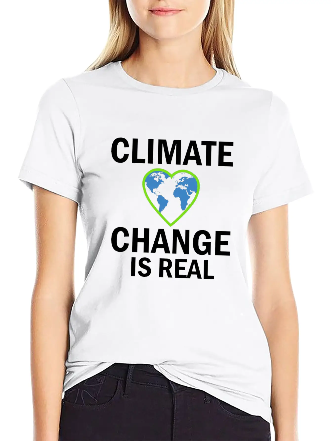 Climate Change Is Real Gift And Present Design Stylish Everyday T-Shirt – Unisex Basic Cotton Tee
