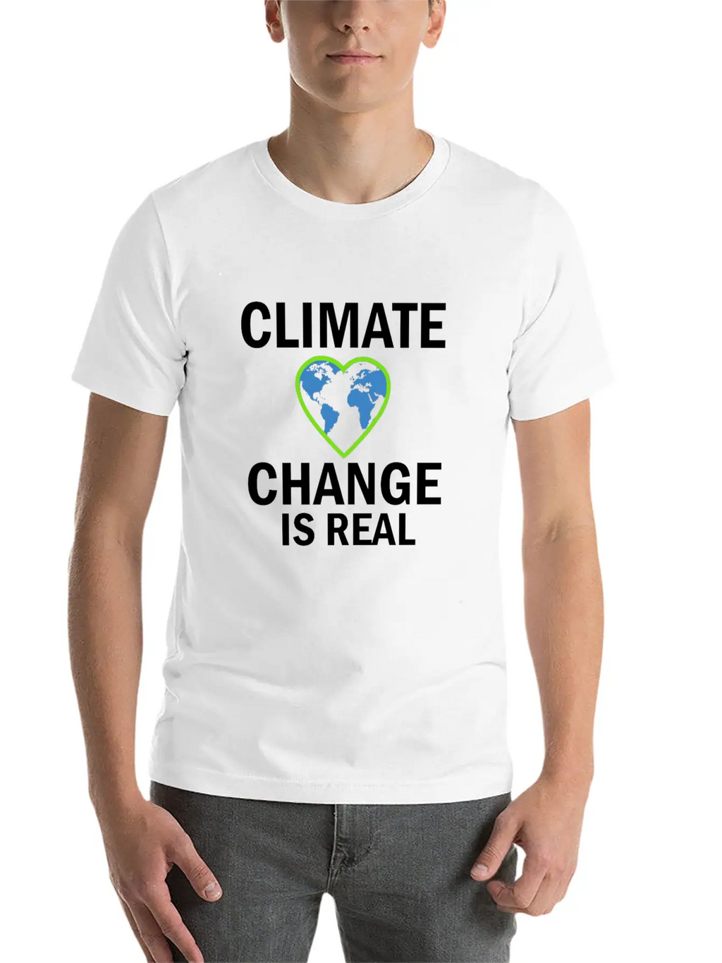 Climate Change Is Real Gift And Present Design Stylish Everyday T-Shirt – Unisex Basic Cotton Tee