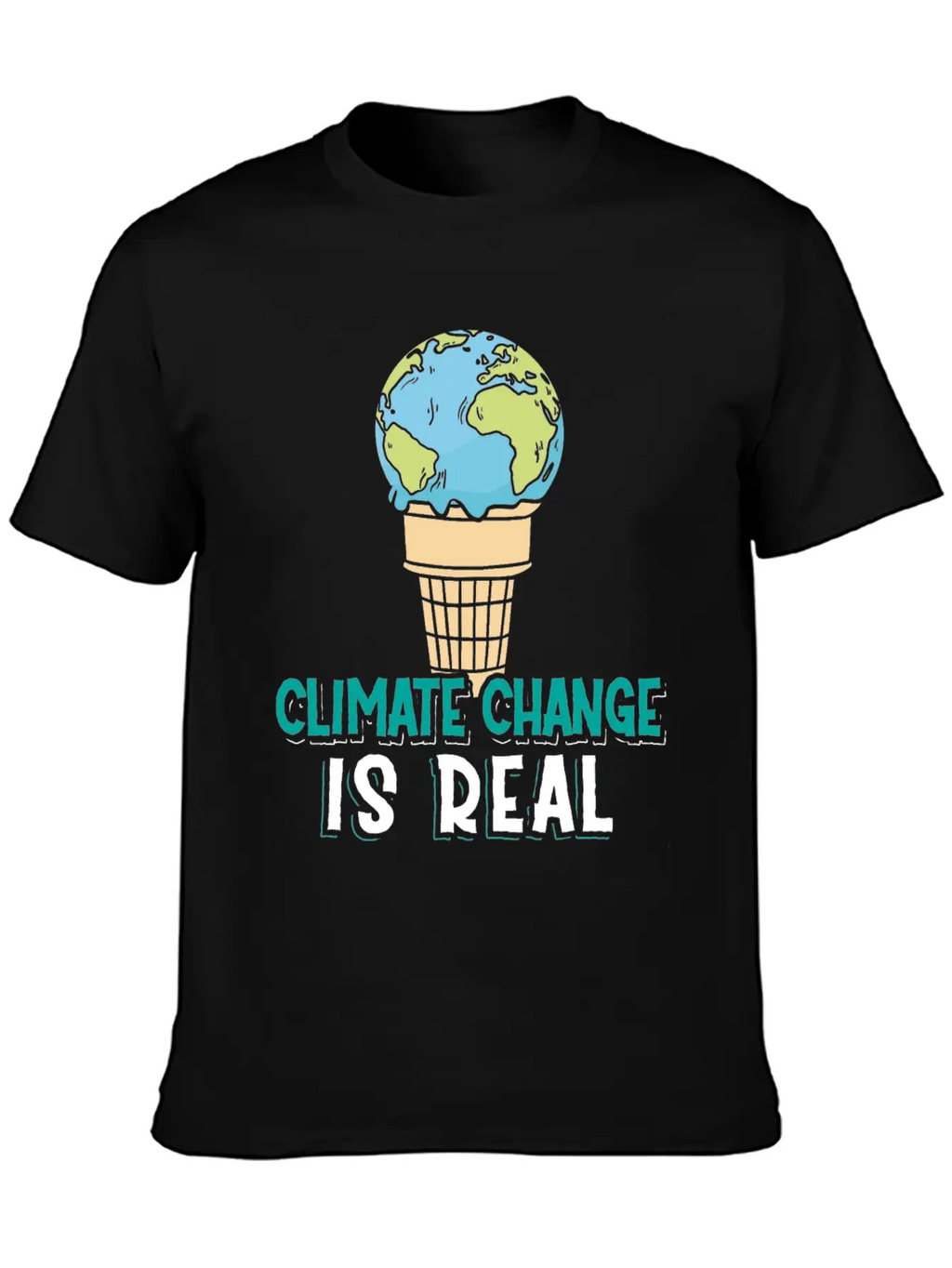 Climate Change Is Real Klimawandel Globale Breathable Soft Cotton T-Shirt – Timeless Casual Look