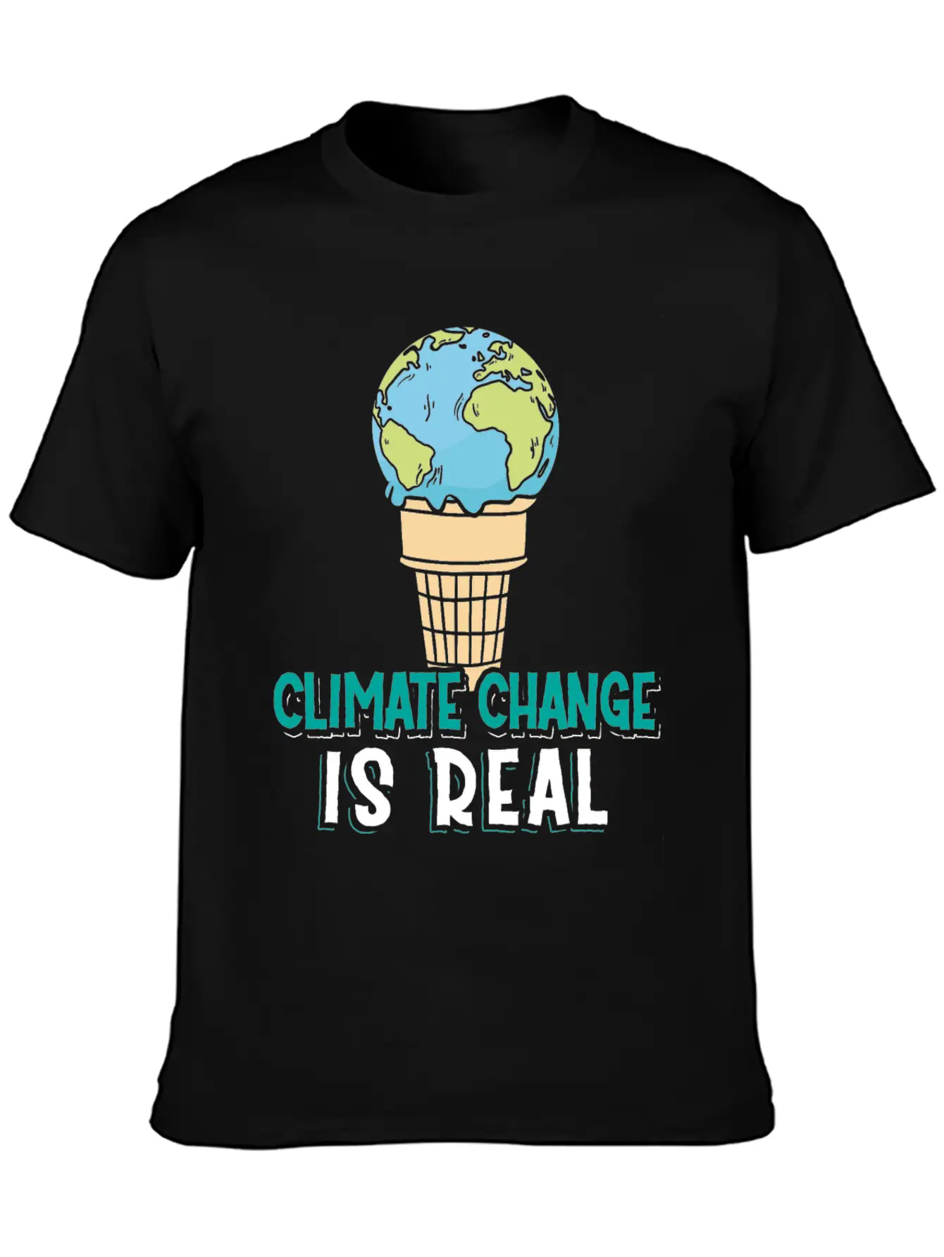 Climate Change Is Real Klimawandel Globale Breathable Soft Cotton T-Shirt – Timeless Casual Look