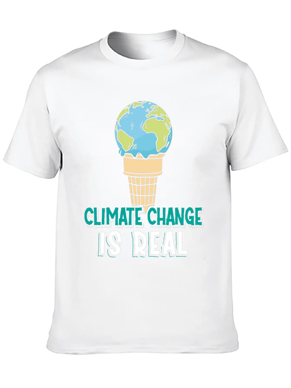 Climate Change Is Real Klimawandel Globale Breathable Soft Cotton T-Shirt – Timeless Casual Look