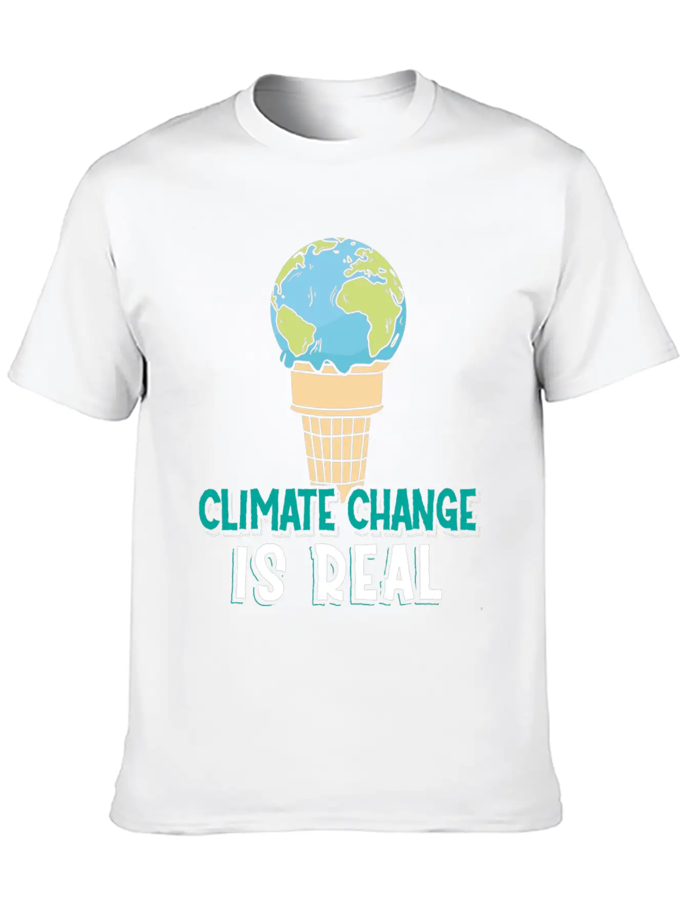 Climate Change Is Real Klimawandel Globale Breathable Soft Cotton T-Shirt – Timeless Casual Look