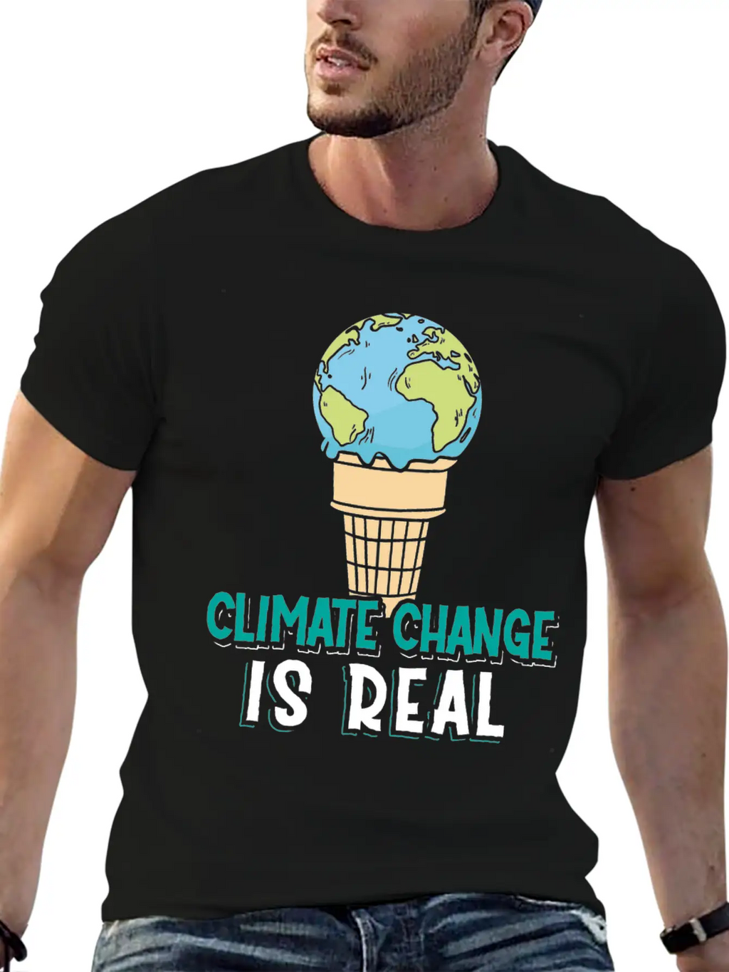 Climate Change Is Real Klimawandel Globale Breathable Soft Cotton T-Shirt – Timeless Casual Look