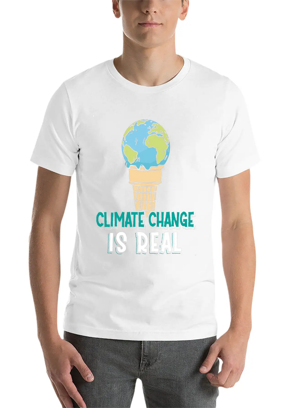 Climate Change Is Real Klimawandel Globale Breathable Soft Cotton T-Shirt – Timeless Casual Look