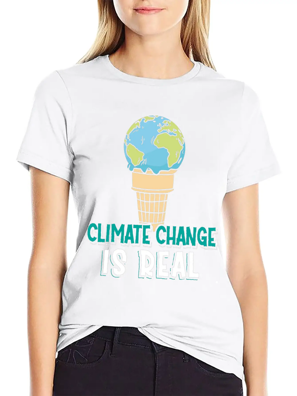 Climate Change Is Real Klimawandel Globale Breathable Soft Cotton T-Shirt – Timeless Casual Look