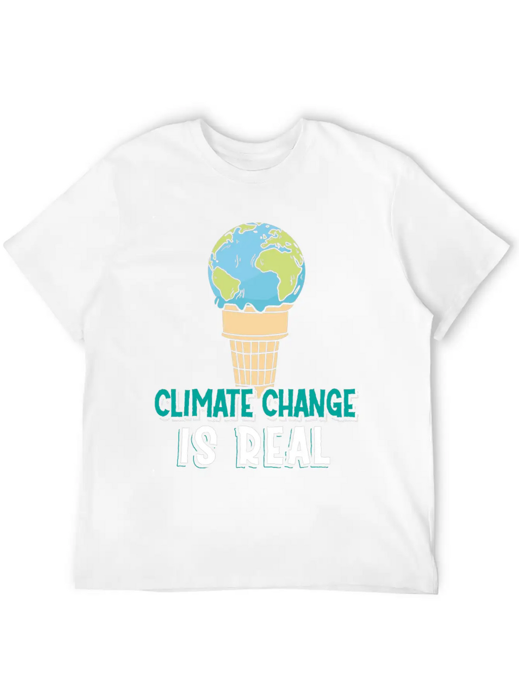 Climate Change Is Real Klimawandel Globale Breathable Soft Cotton T-Shirt – Timeless Casual Look