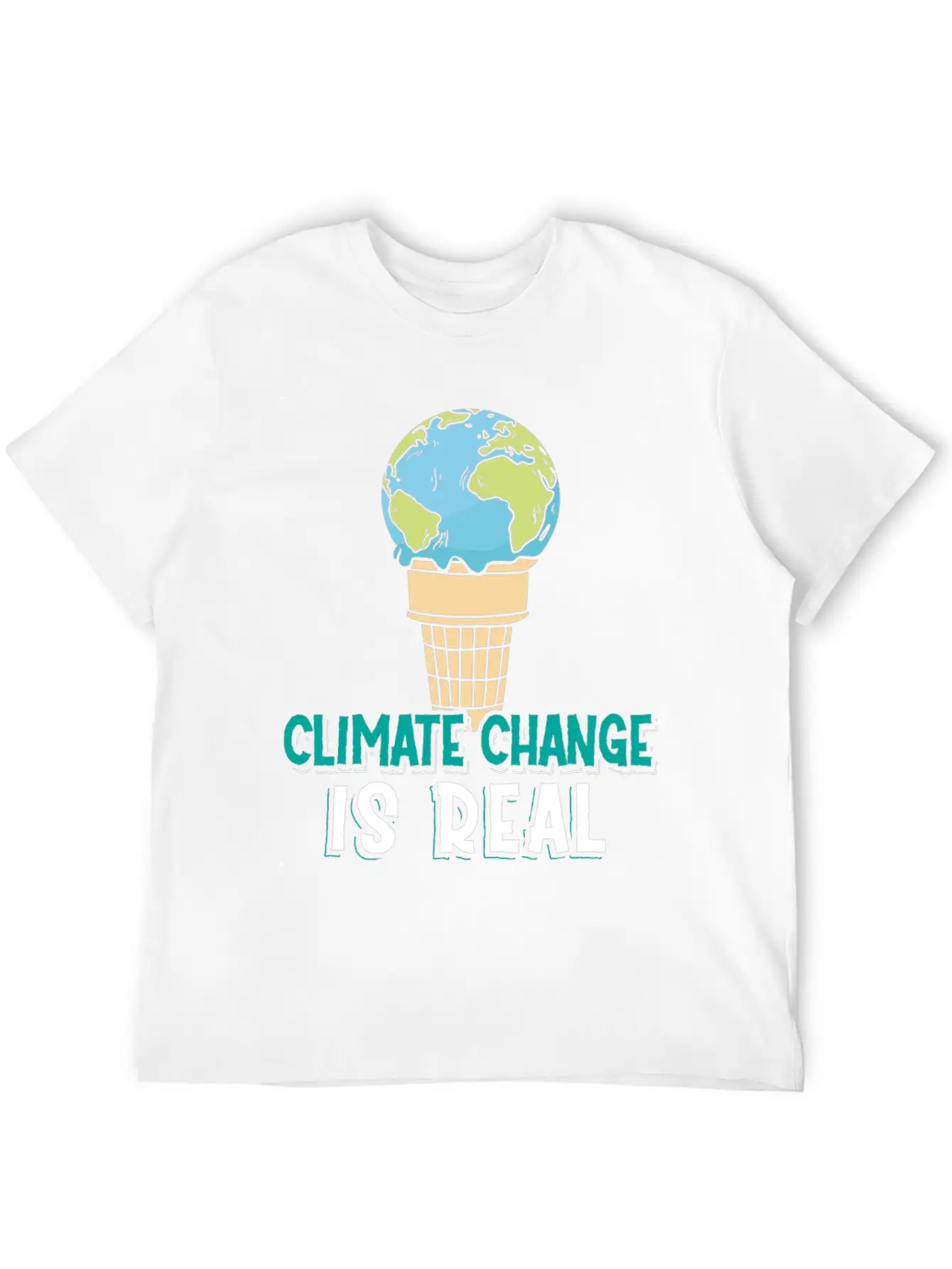 Climate Change Is Real Klimawandel Globale Breathable Soft Cotton T-Shirt – Timeless Casual Look