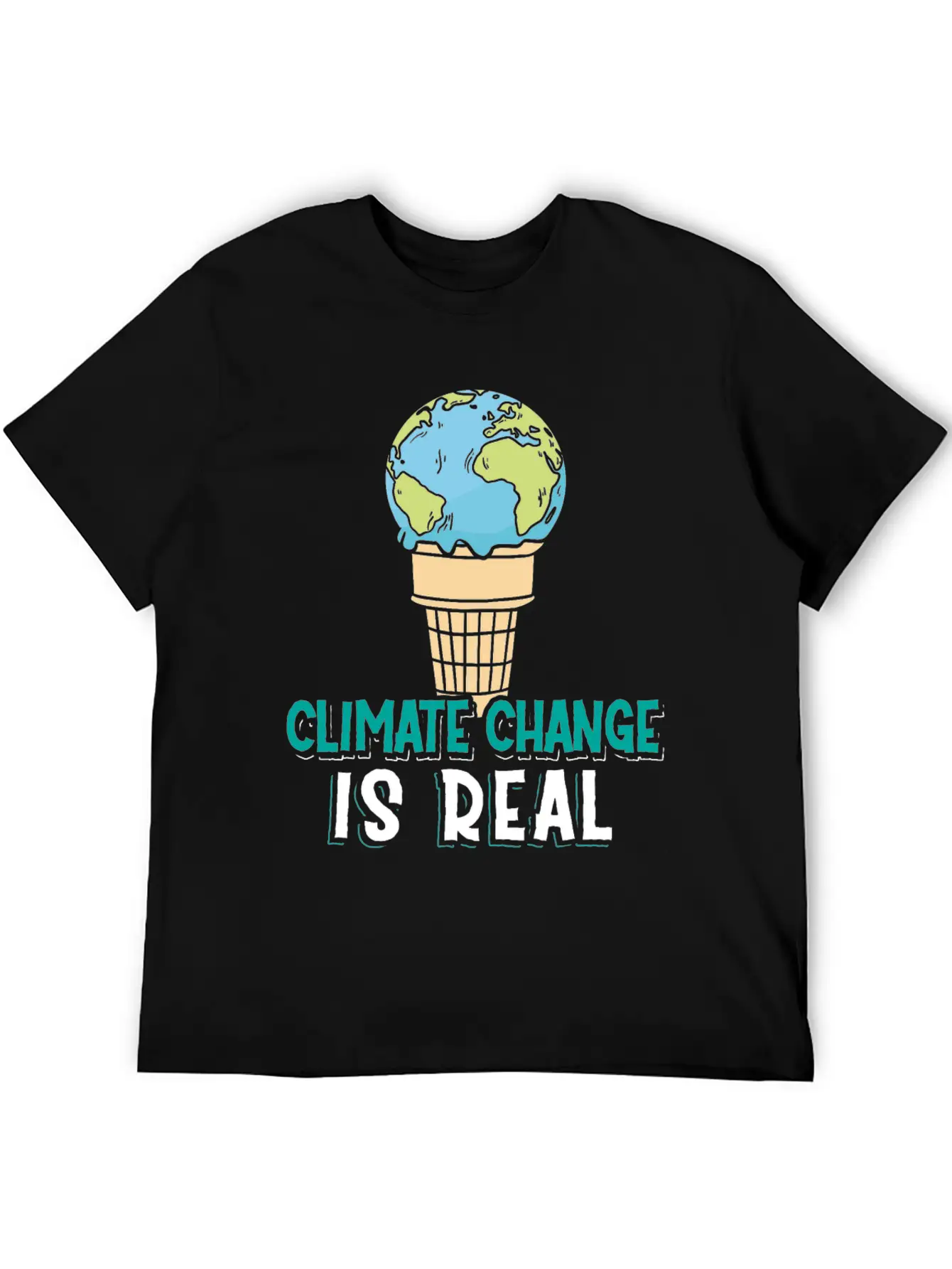Climate Change Is Real Klimawandel Globale Breathable Soft Cotton T-Shirt – Timeless Casual Look