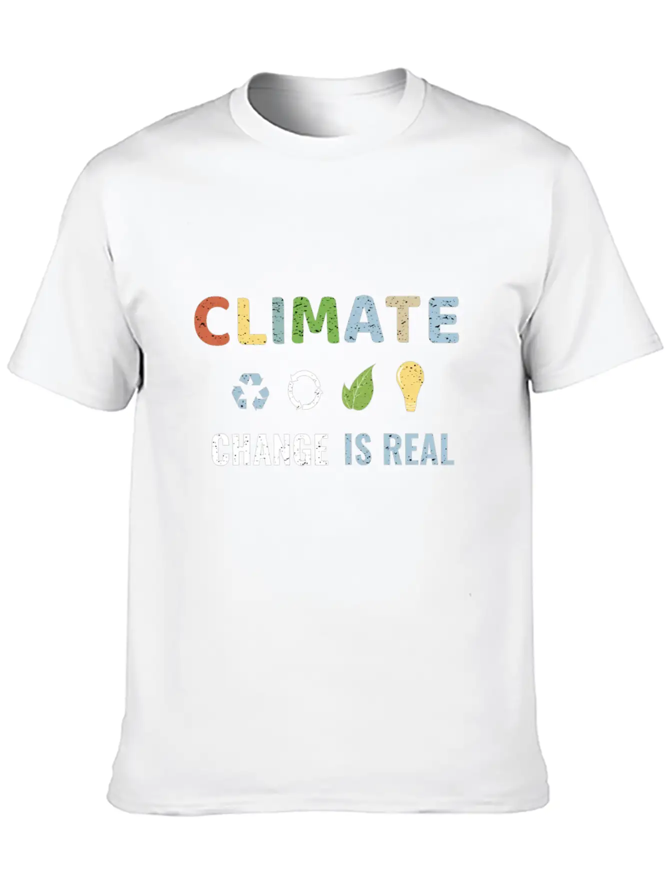 Climate Change Is Real Unisex Short Sleeve Soft Cotton T-Shirt – Casual Everyday Wear