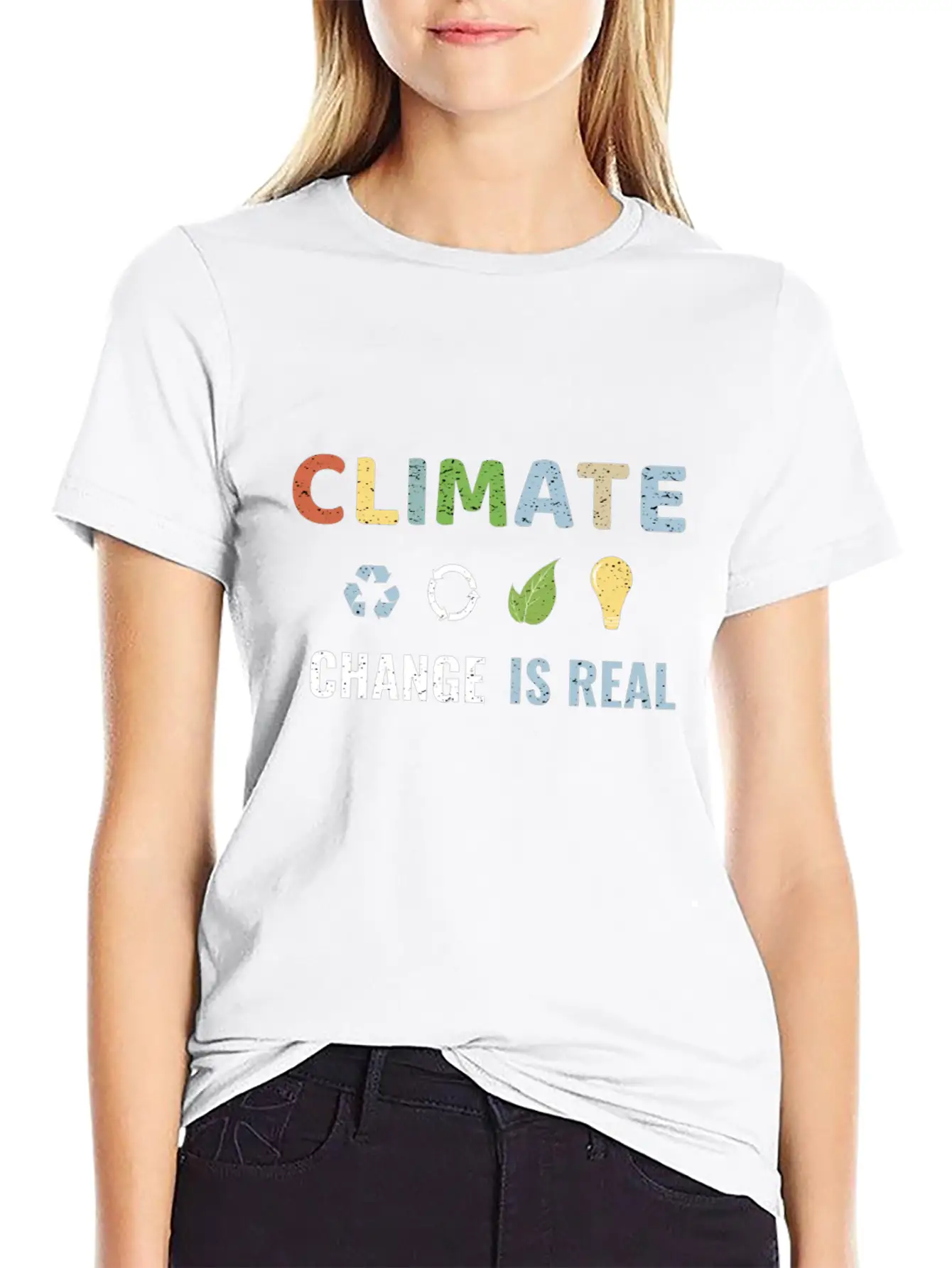 Climate Change Is Real Unisex Short Sleeve Soft Cotton T-Shirt – Casual Everyday Wear